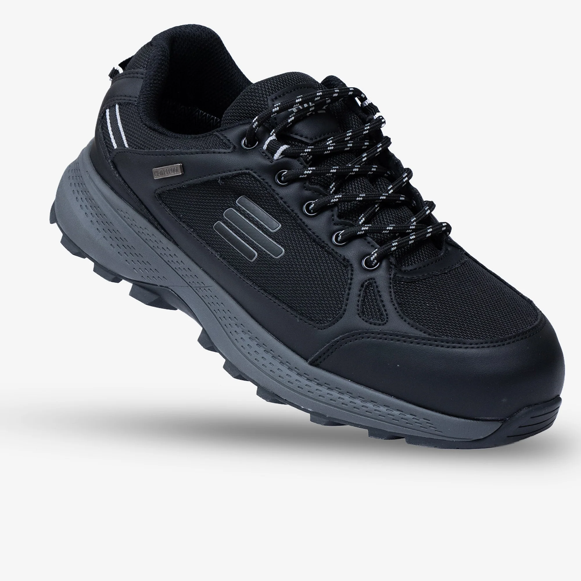 Men's Wide Fit Tredd Well Cloud Walk Trainers - Black - Image 3