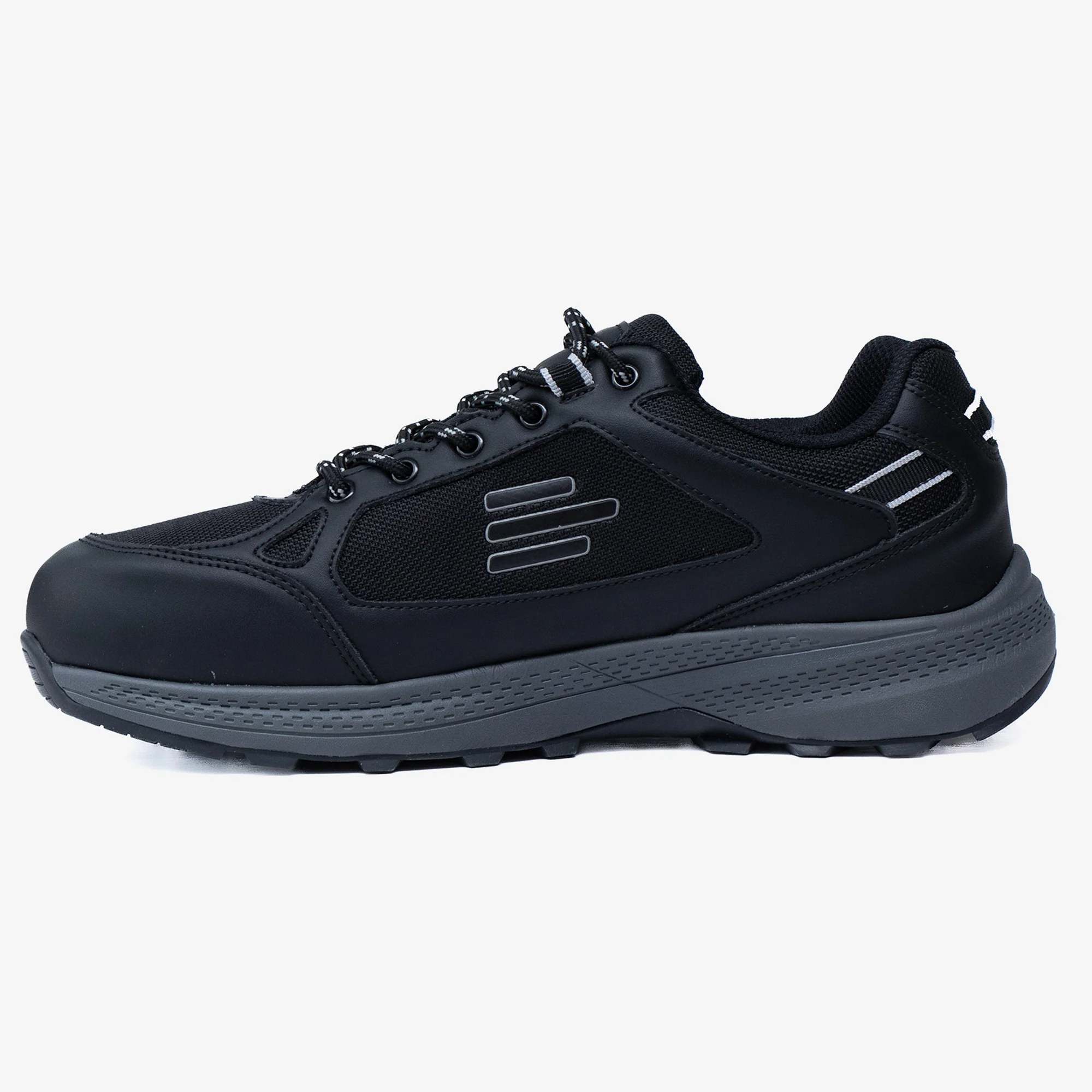Men's Wide Fit Tredd Well Cloud Walk Trainers - Black - Image 5