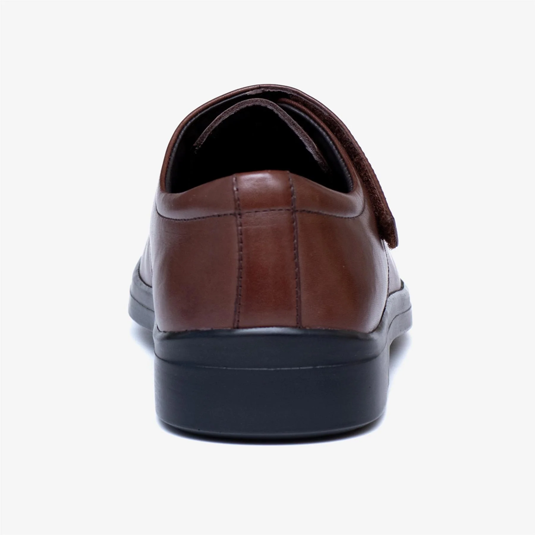 Mens Wide Fit Tredd Well Peter Velcro Shoes - Dark Brown - Image 7