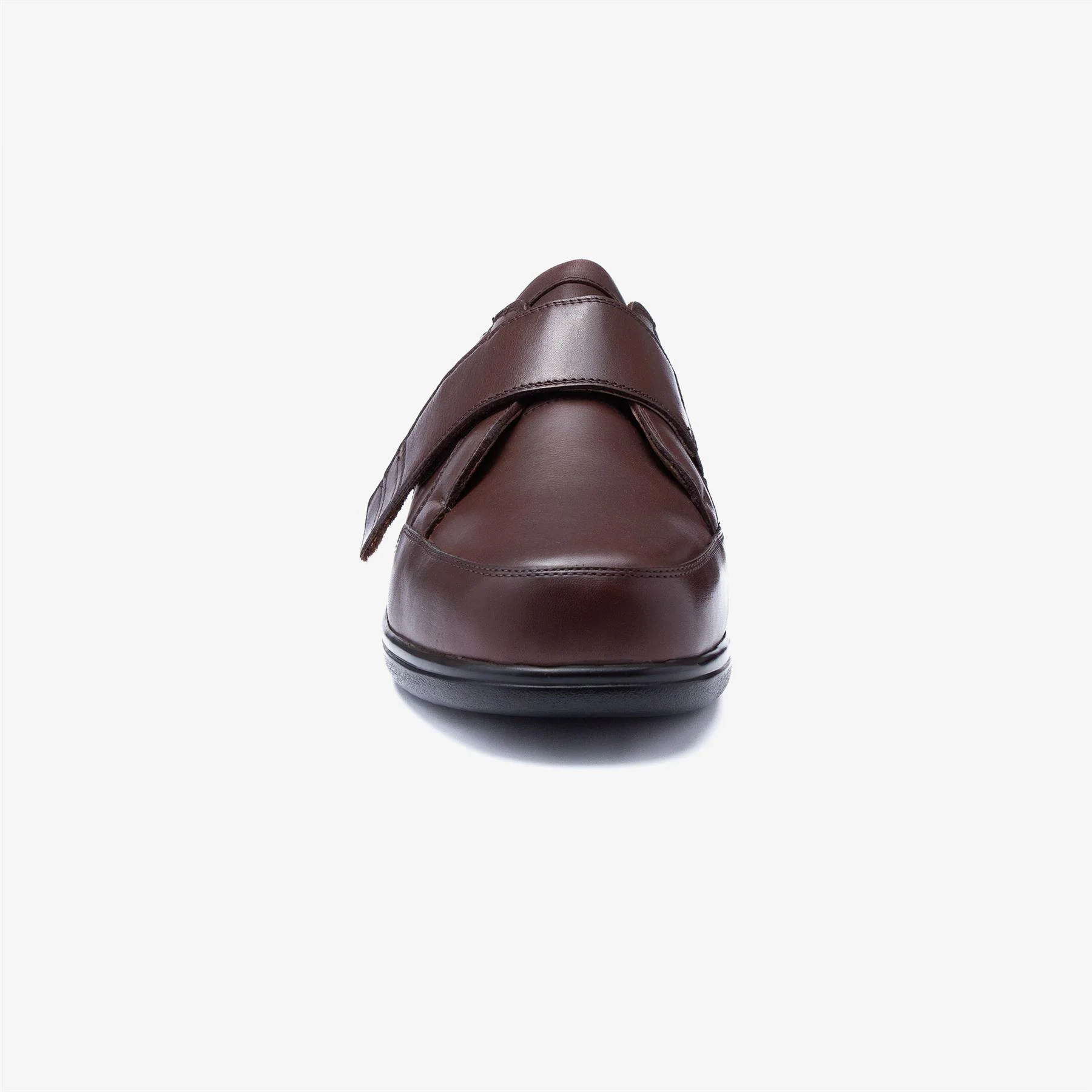 Mens Wide Fit Tredd Well Phoenix Velcro Shoes - Brown - Image 4