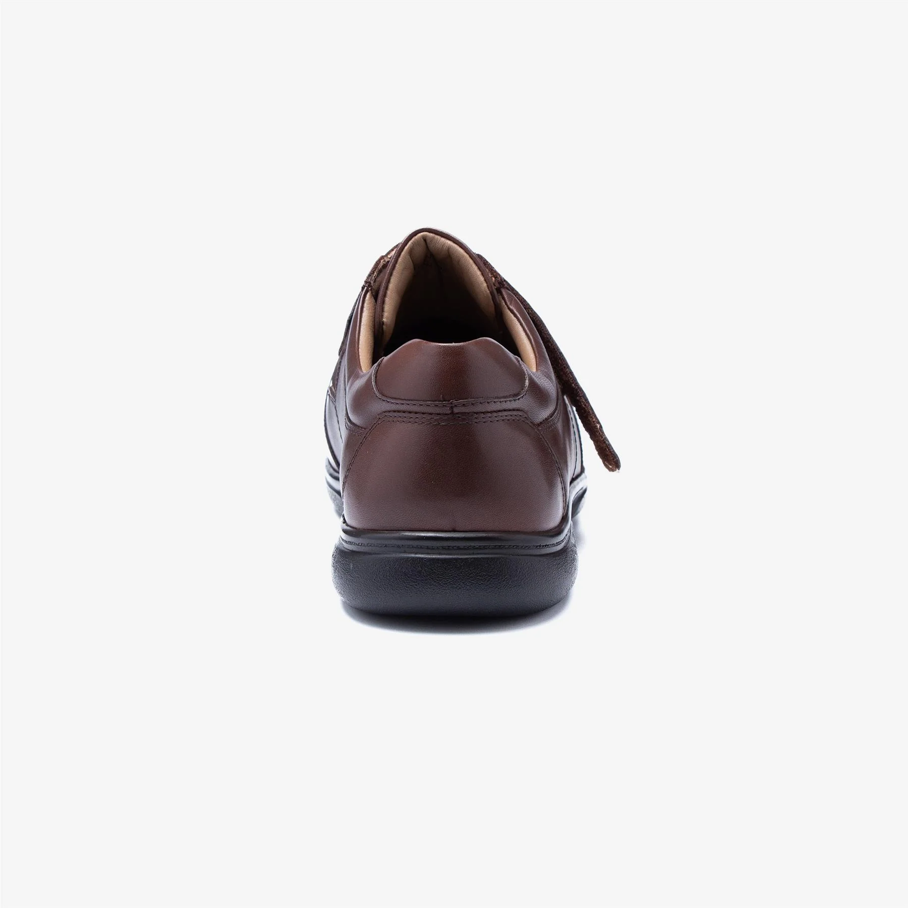 Mens Wide Fit Tredd Well Phoenix Velcro Shoes - Brown - Image 6