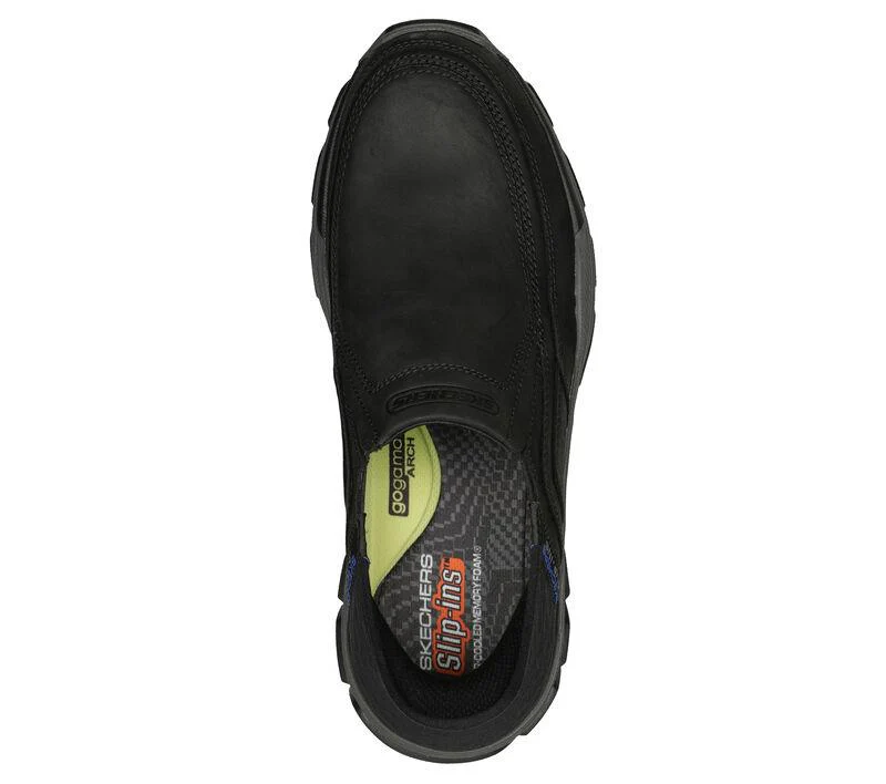 Men's Wide Relaxed Fit Skechers 204810 Slip-ins Rf Respected Elgin Trainers - Black - Image 4