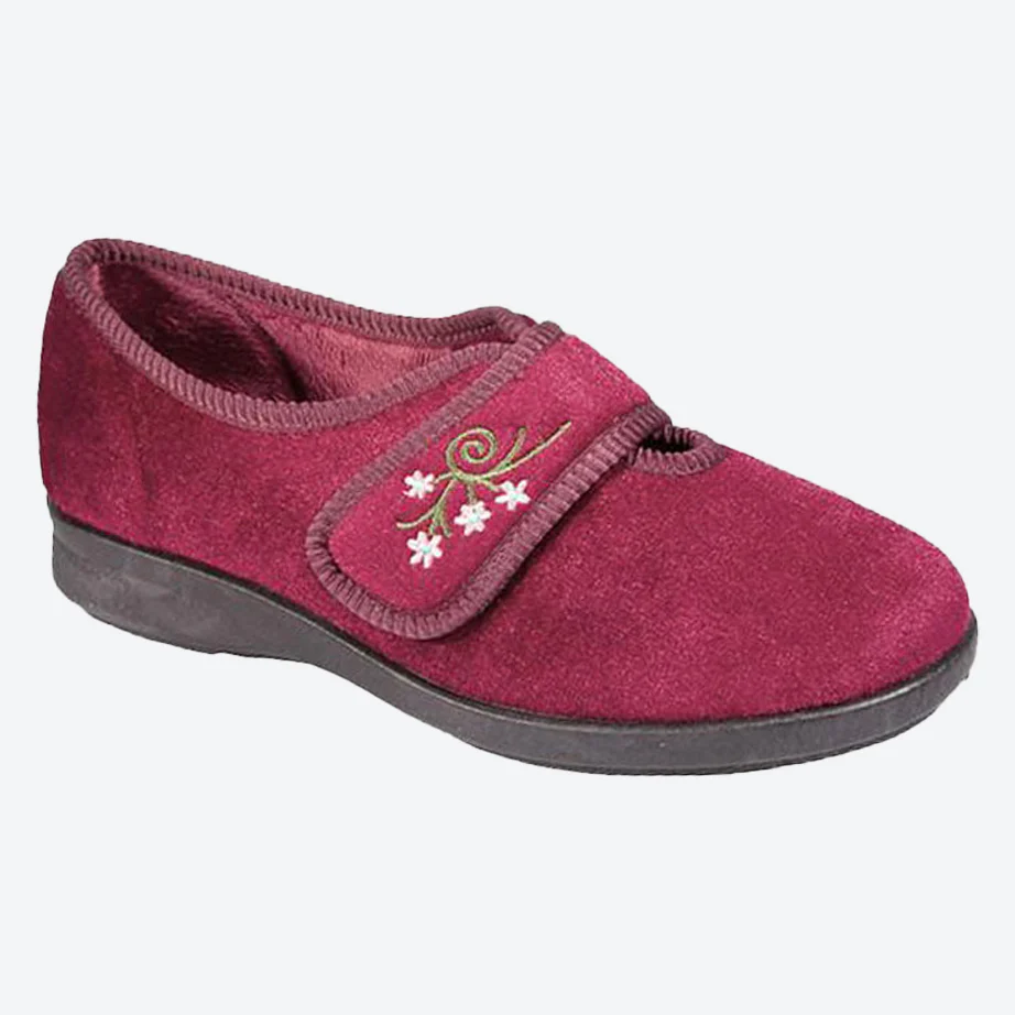 Womens Wide Fit DB Caroline Slippers - Image 10