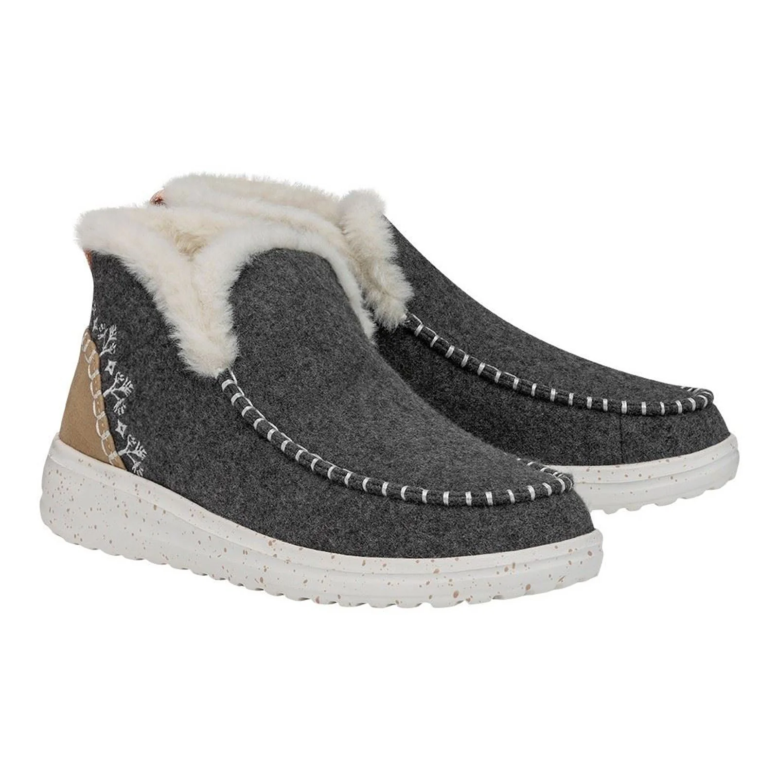 Women's Heydude 40208 Denny Wool Faux Shearling Ankle Boots - Image 3