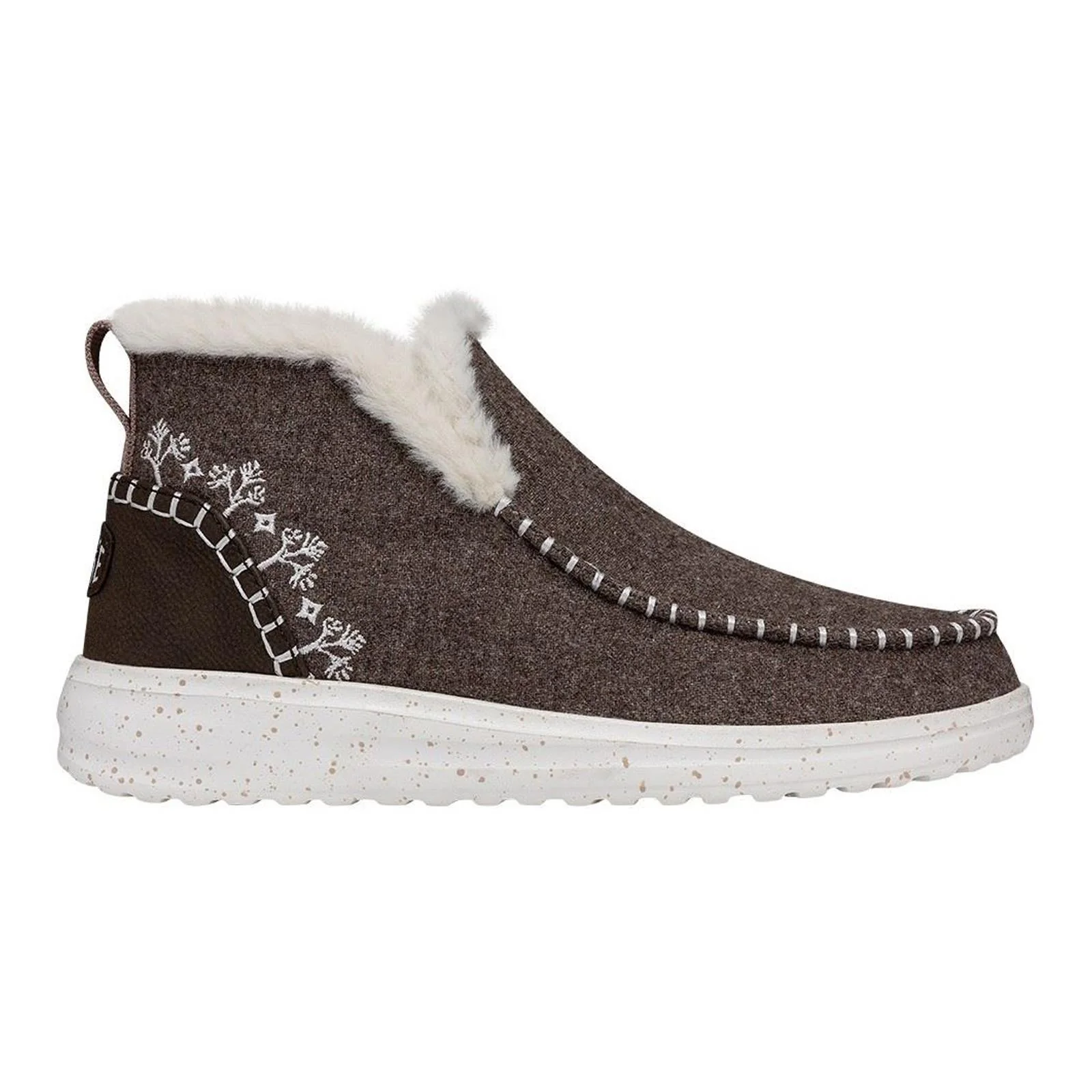 Women's Heydude 40208 Denny Wool Faux Shearling Ankle Boots - Walnut - Image 2