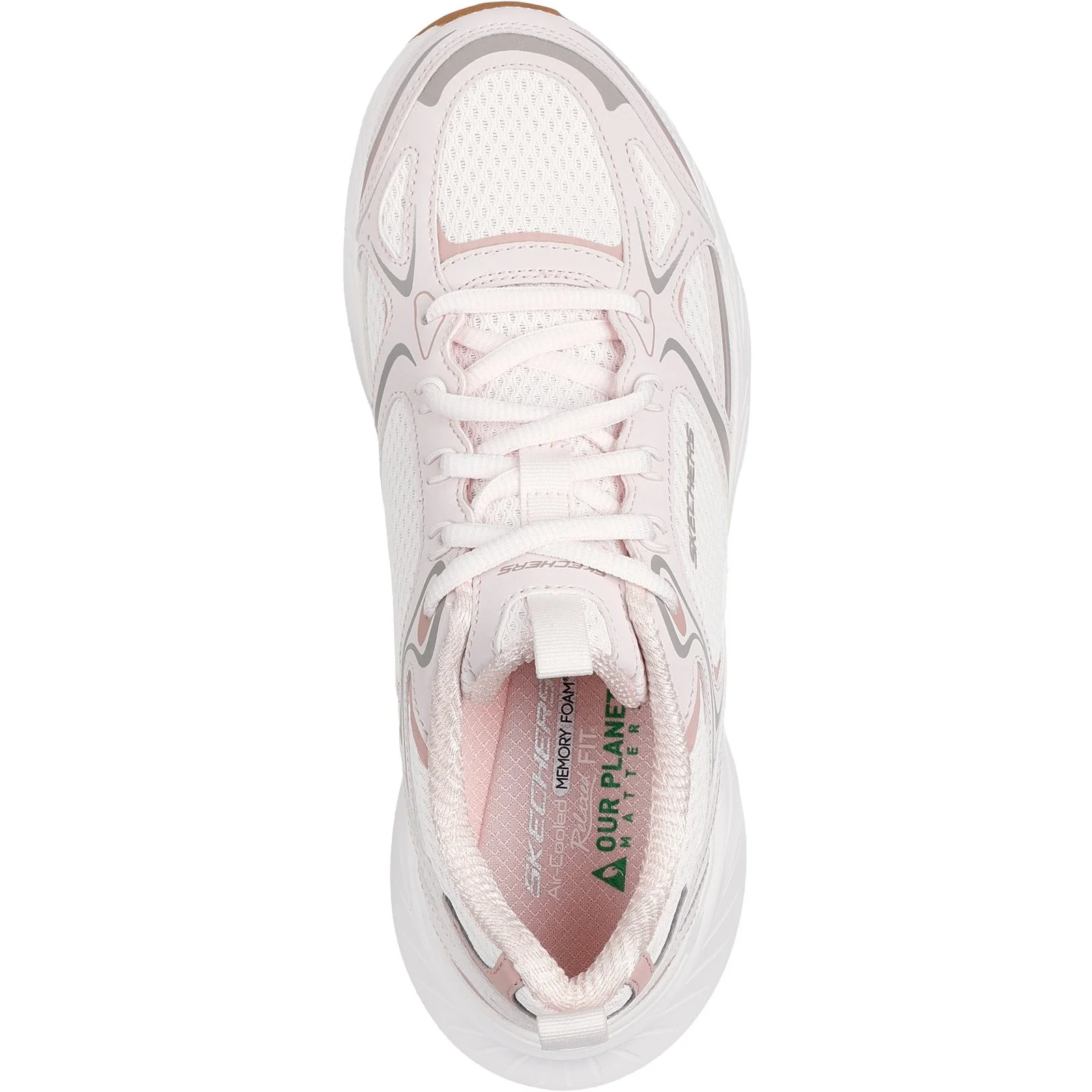 Women's Relaxed Fit Skechers 150475 Edgeride Silver Eclipse Trainers - Image 10