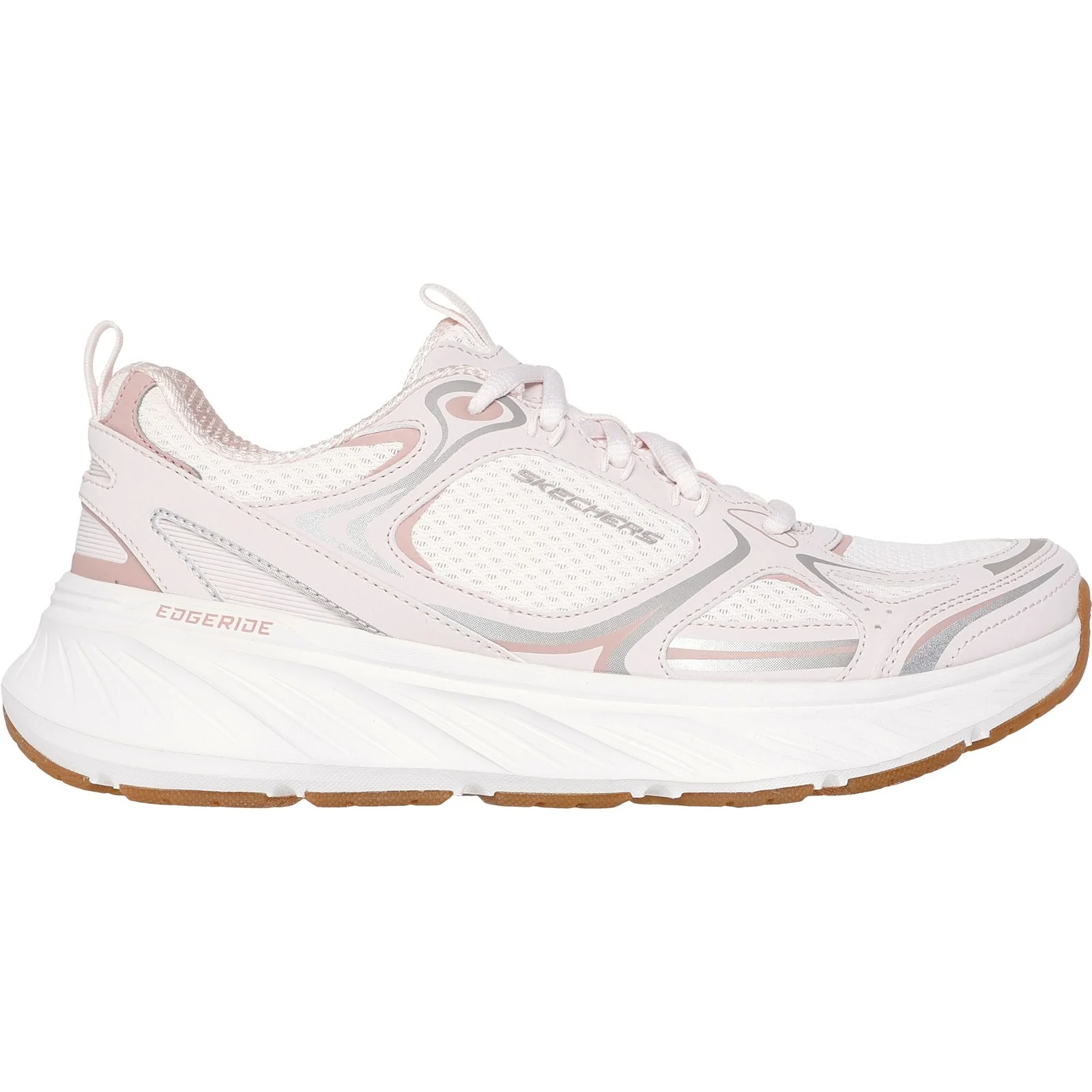Women's Relaxed Fit Skechers 150475 Edgeride Silver Eclipse Trainers - Image 7