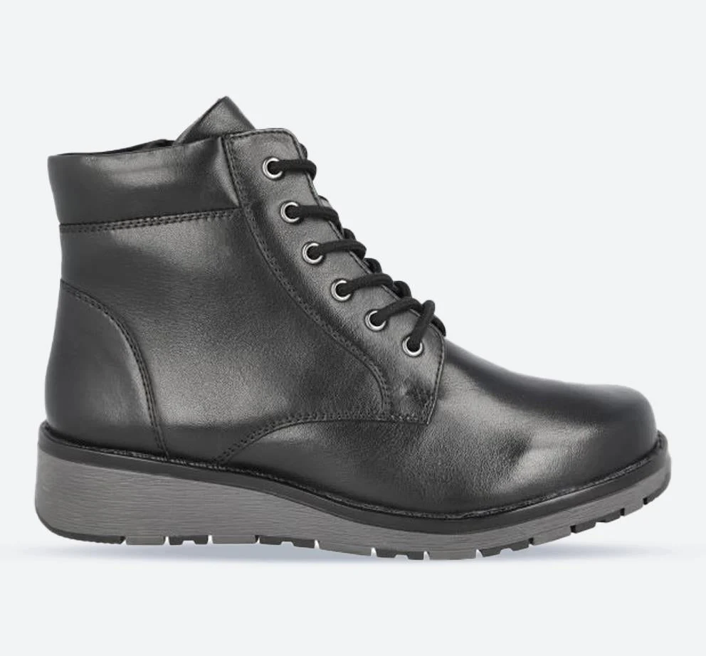 Womens Wide Fit Lace Up Boots by DB Shoes - Buckingham