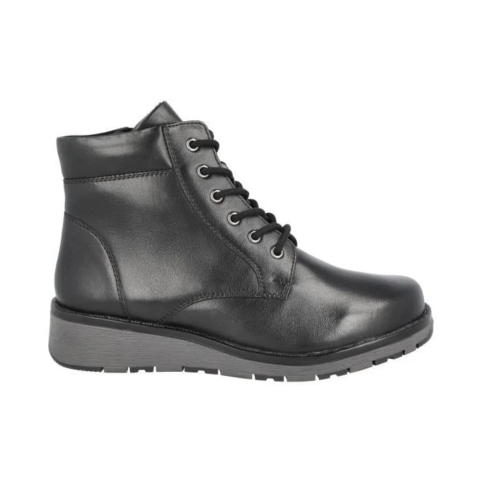 Womens Wide Fit Lace Up Boots by DB Shoes - Buckingham - Image 2
