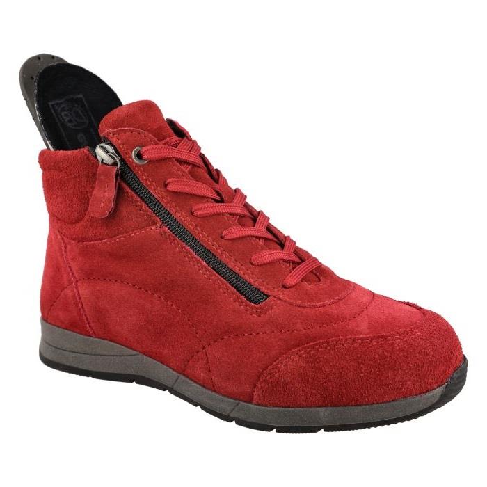 Womens Extra Wide Fit Boots by Flat DB Shoes - Lace up - Image 11