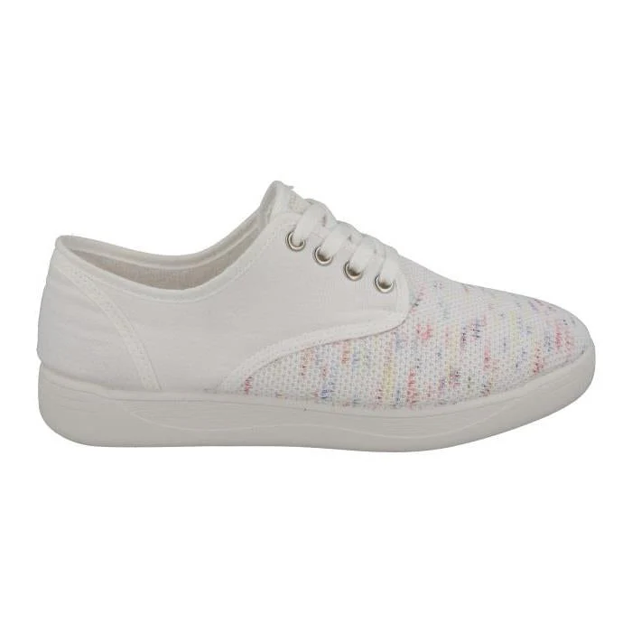 Women's Wide Fit DB Giraffe Canvas Shoes - Image 9