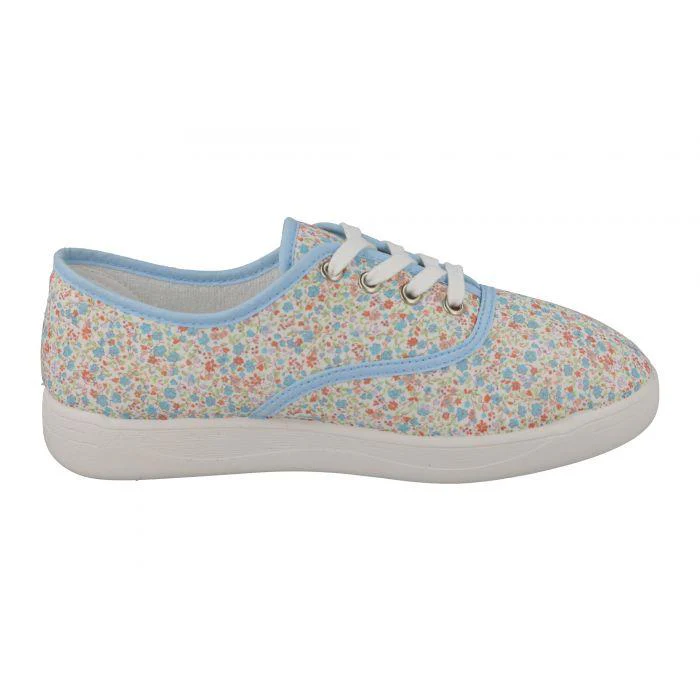 Women's Wide Fit DB Kangaroo Canvas Shoes - Image 4
