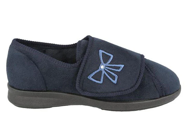 Womens Extra Wide Fit DB Keeston Cosy Slippers - Image 4