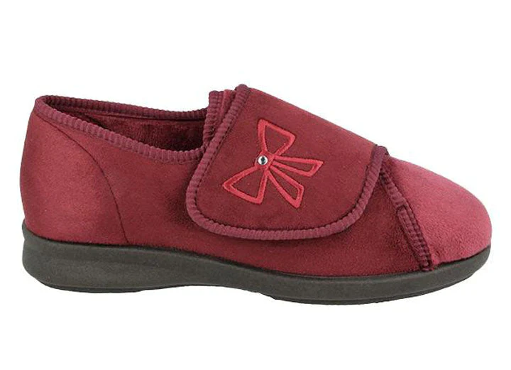 Womens Extra Wide Fit DB Keeston Cosy Slippers - Image 7