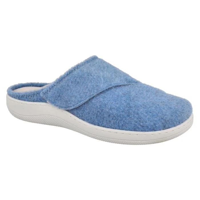 Women's Wide Fit DB Lake Mule Slippers - Image 7