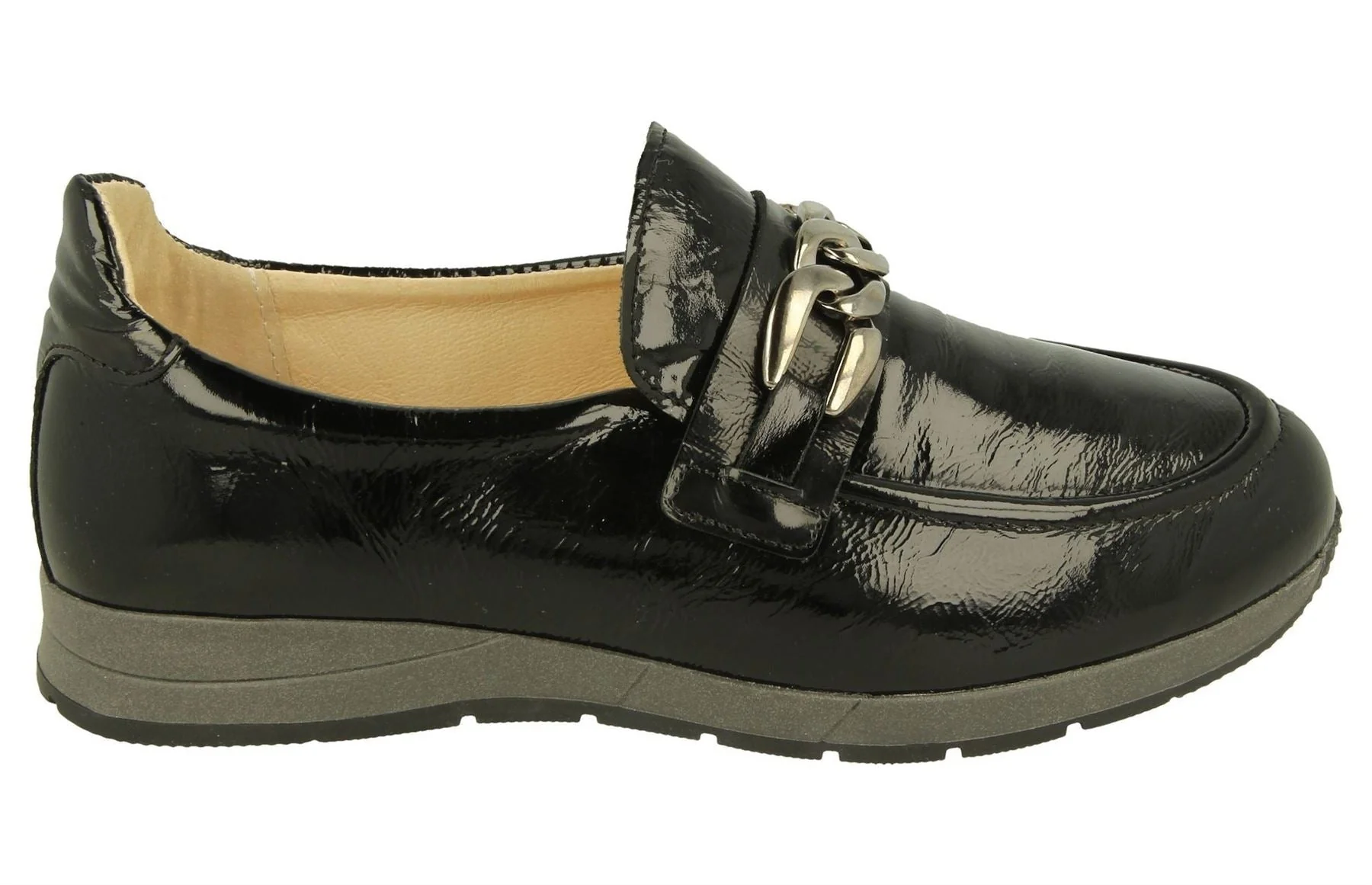 Womens Wide Fit DB Mandarin Shoes - Image 2