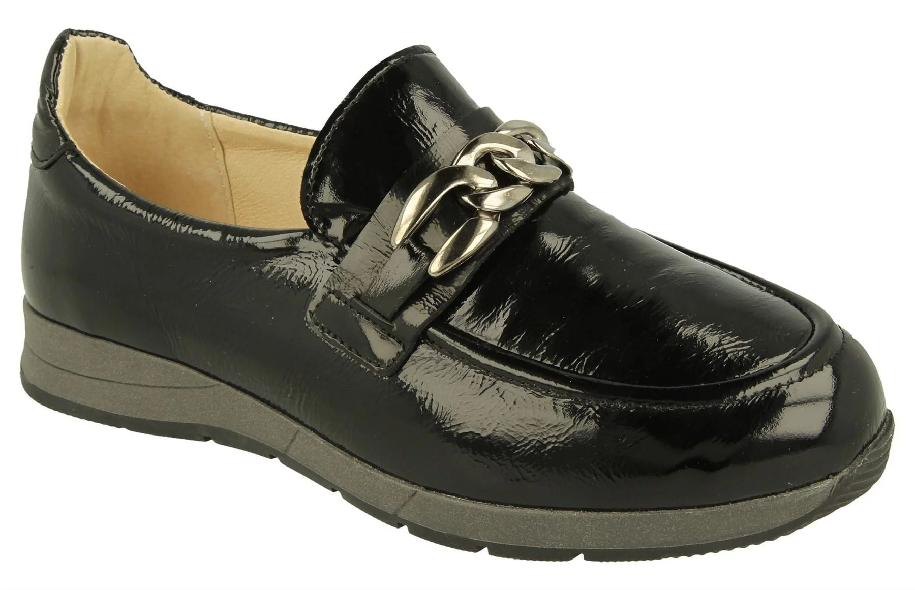 Womens Wide Fit DB Mandarin Shoes - Image 3