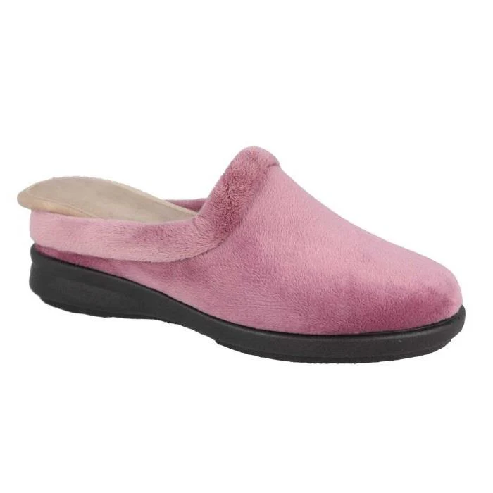 Women's Wide Fit DB Rug Mule Slippers - Image 11