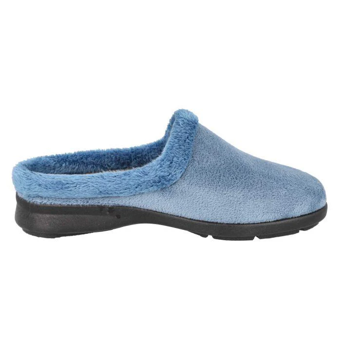 Women's Wide Fit DB Rug Mule Slippers - Image 4