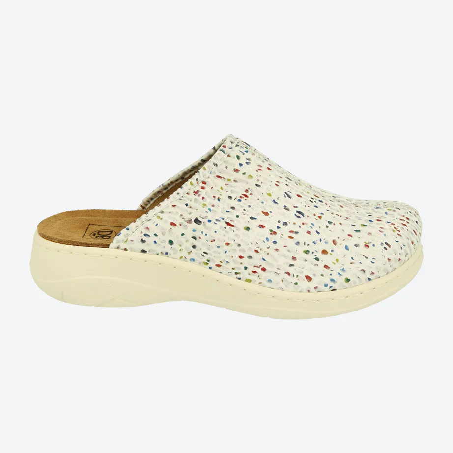 Womens Wide Fit DB Saffron Mules - Image 5