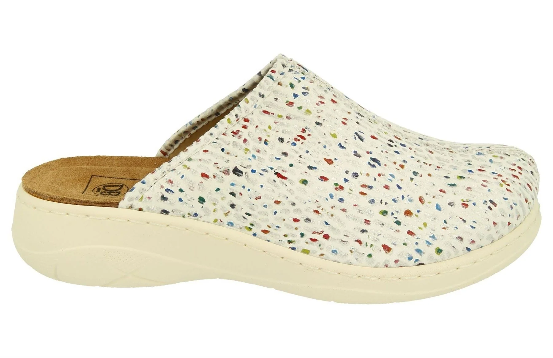Womens Wide Fit DB Saffron Mules - Image 6