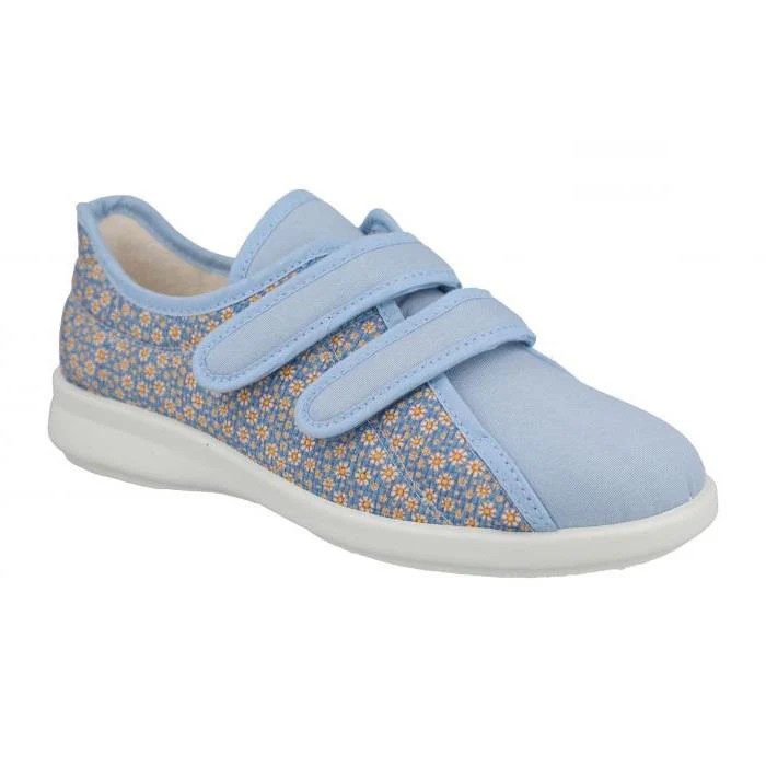 Women's Wide Fit DB Spring Canvas Shoes - Image 3