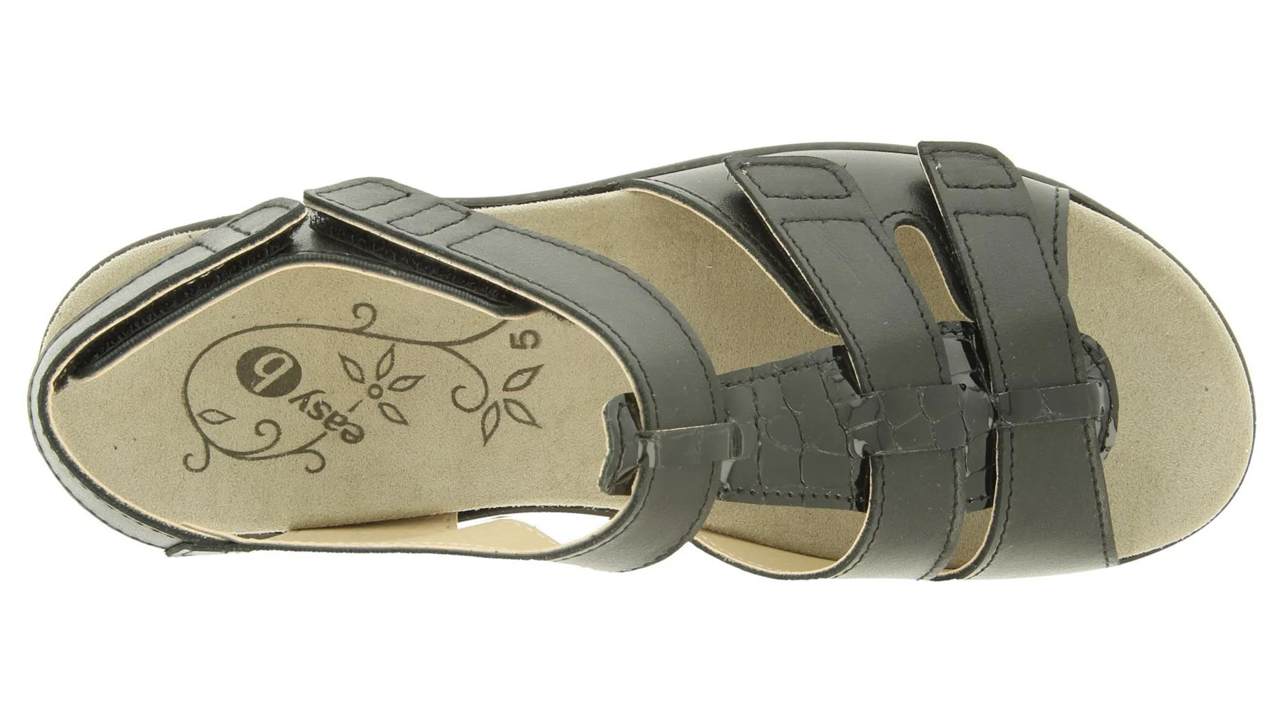 Womens Wide Fit DB Tuft Sandals - Image 5
