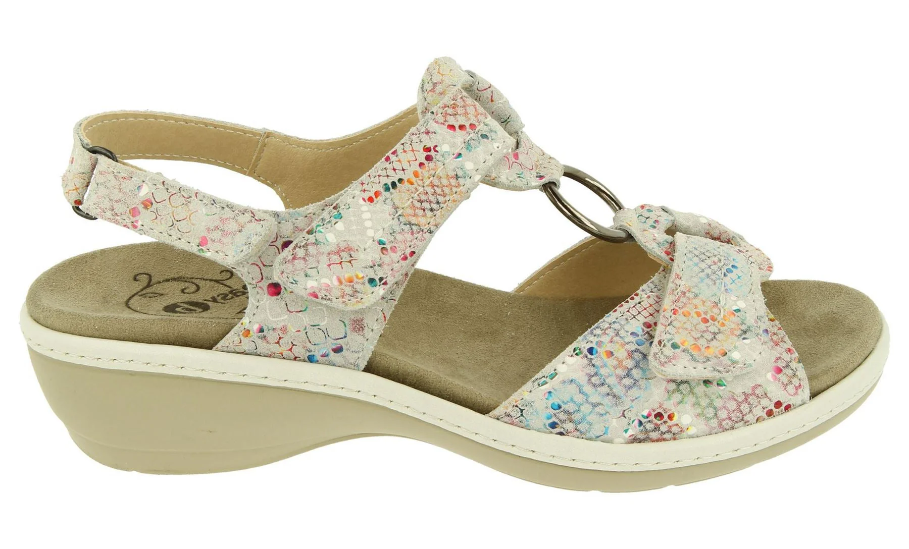 Womens Wide Fit DB Turtle Sandals - Image 11
