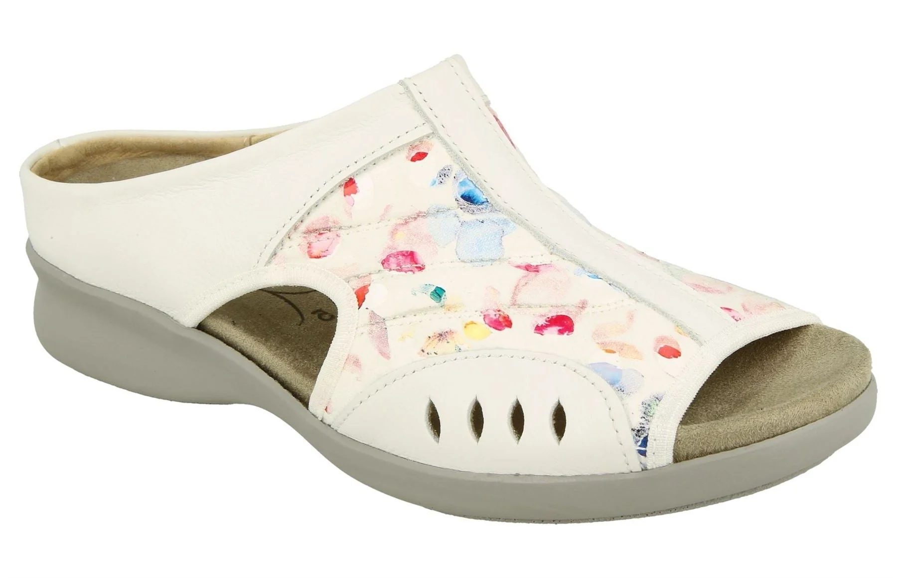Womens Wide Fit DB Wigeon Mules - Image 11
