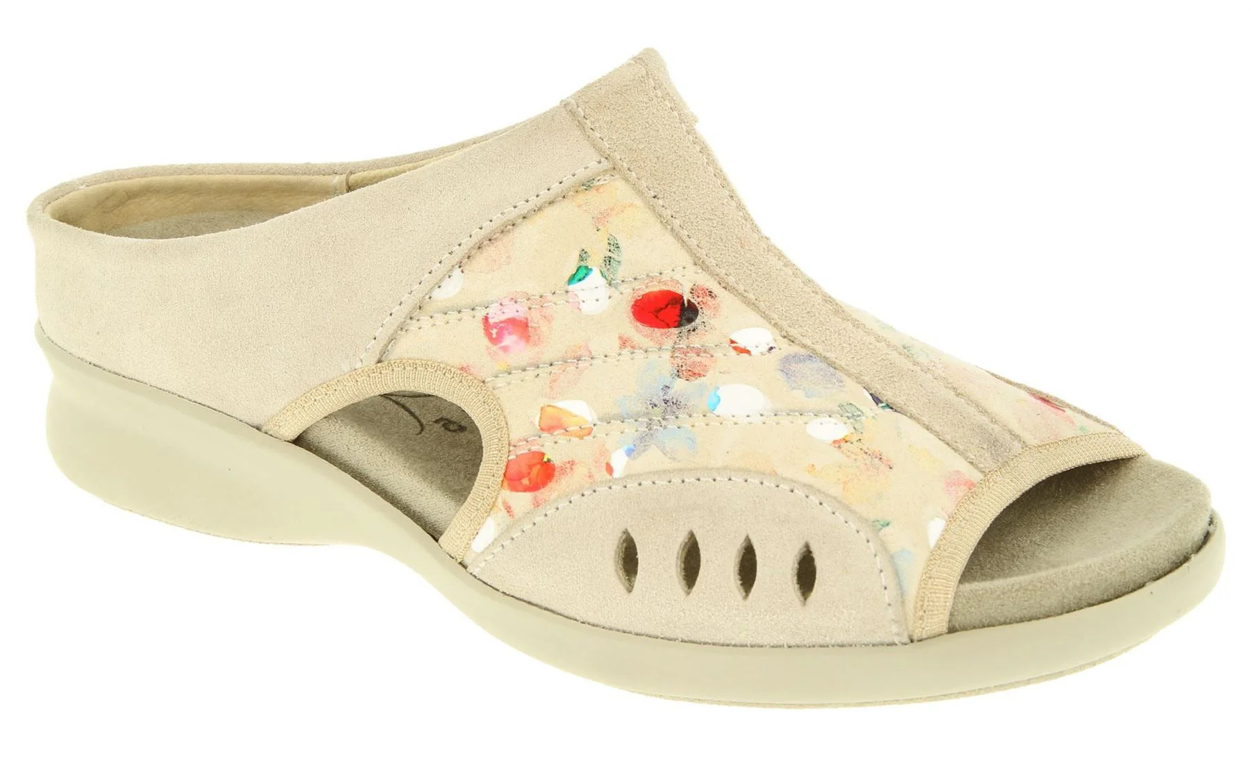 Womens Wide Fit DB Wigeon Mules - Image 3