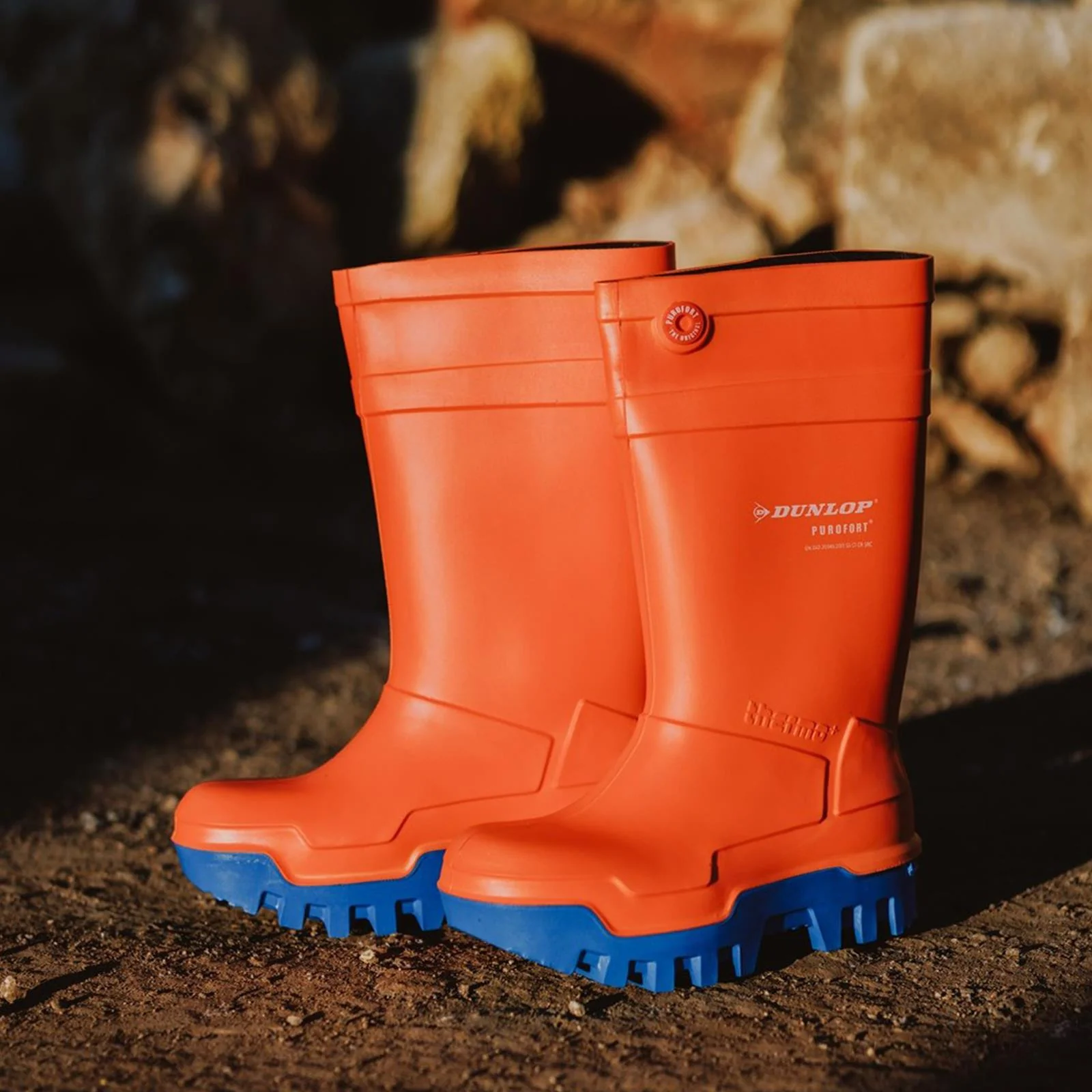 Women's Wide Fit Dunlop Purofort Thermo Full Safety Wellington Boots - Image 6
