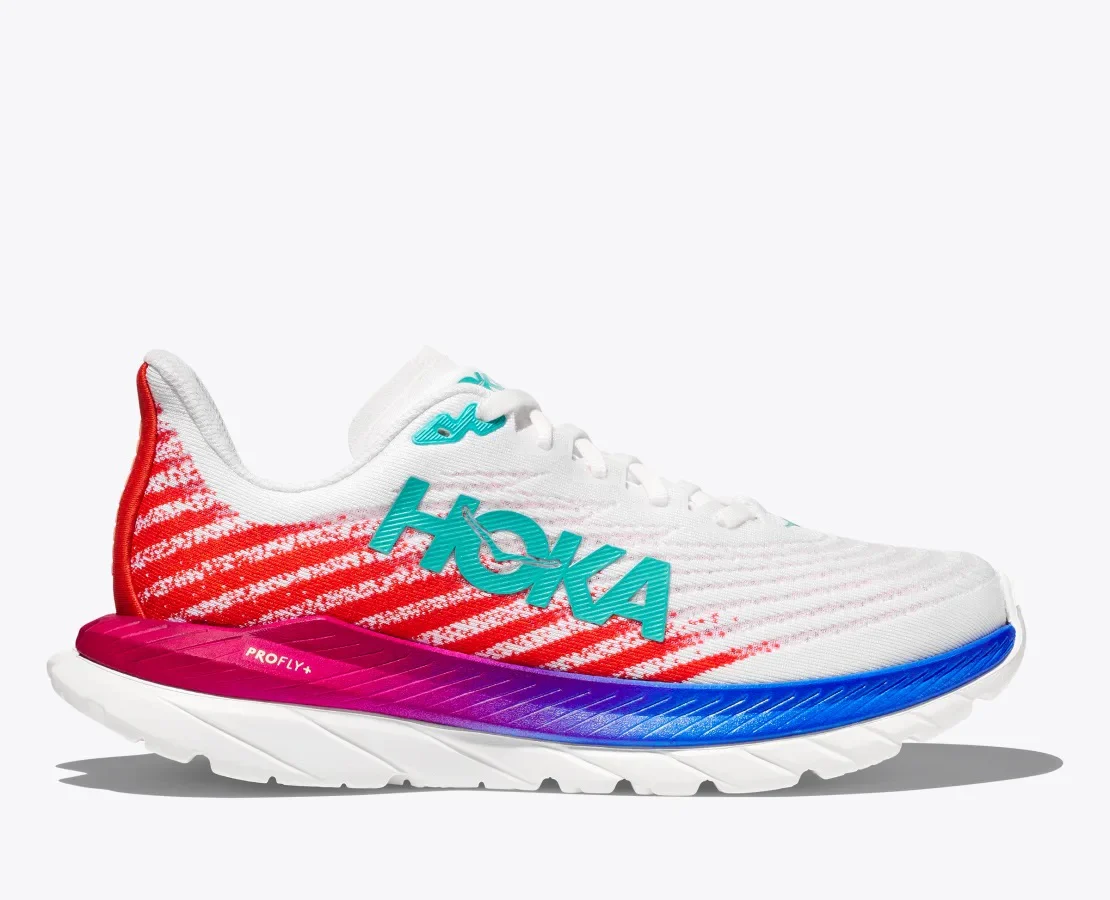 Women's Wide Fit Hoka Mach 5 Profly Running Trainers - Image 2