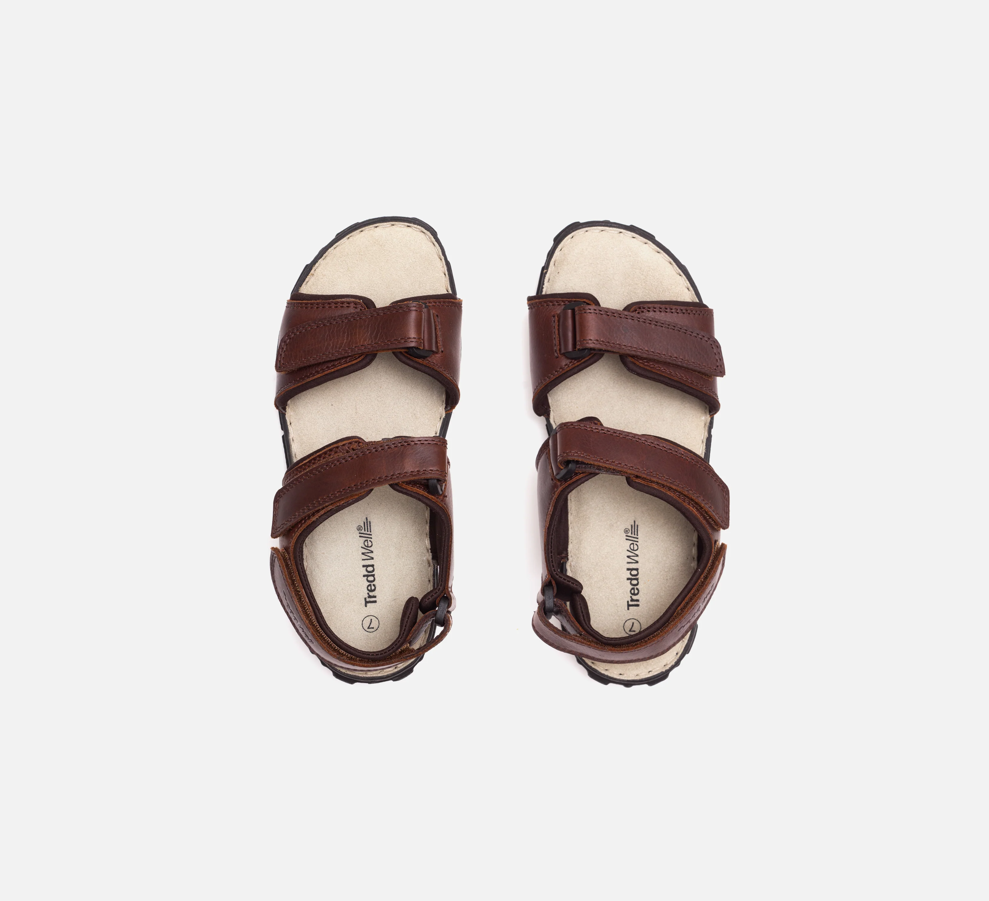 Womens Wide Fit James Leather Sandals by Tredd Well - Image 11