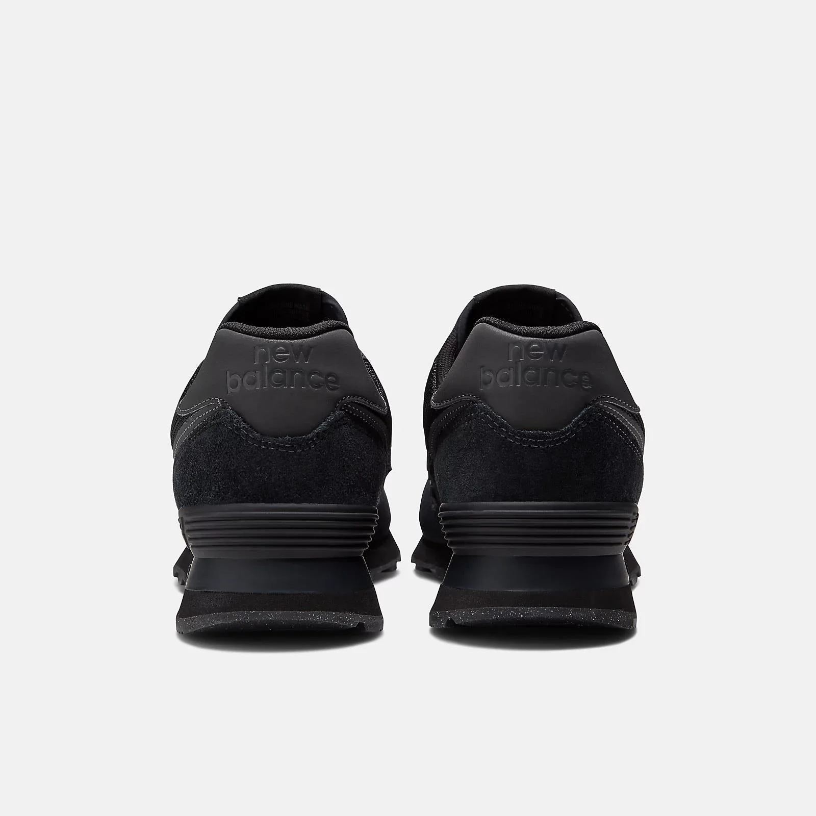 Women's Wide Fit New Balance ML574EVE Walking/Running Trainers - Exclusive - Black ENCAP - Image 7