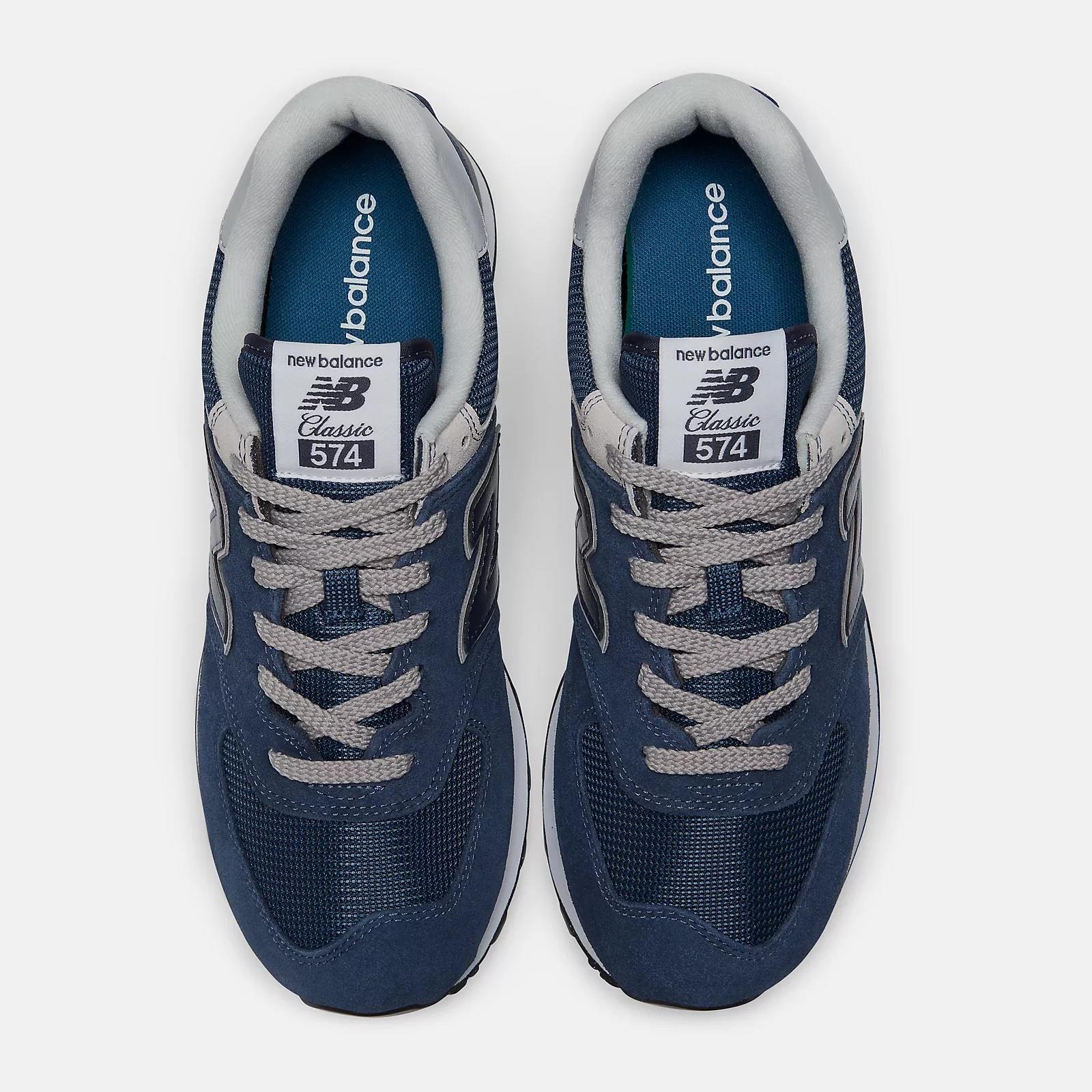 Women's Wide Fit New Balance ML574EVN Walking/Running Trainers - Exclusive - Navy ENCAP - Image 7