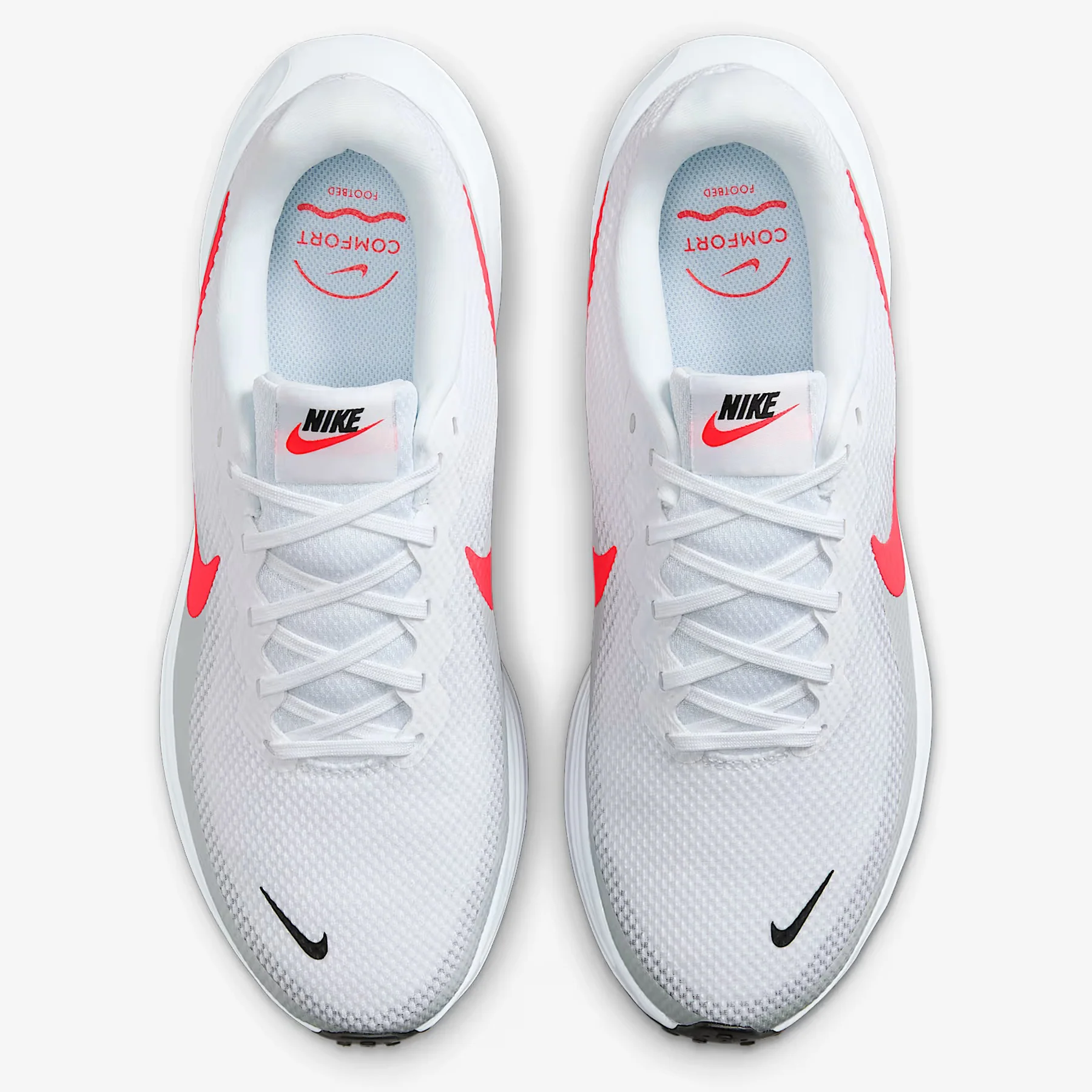 Men's Wide Fit Nike HQ1996-100 Revolution 8 Running Trainers - Image 6