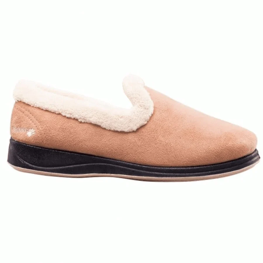 Womens Wide Fit Padders Repose Slippers - Image 4