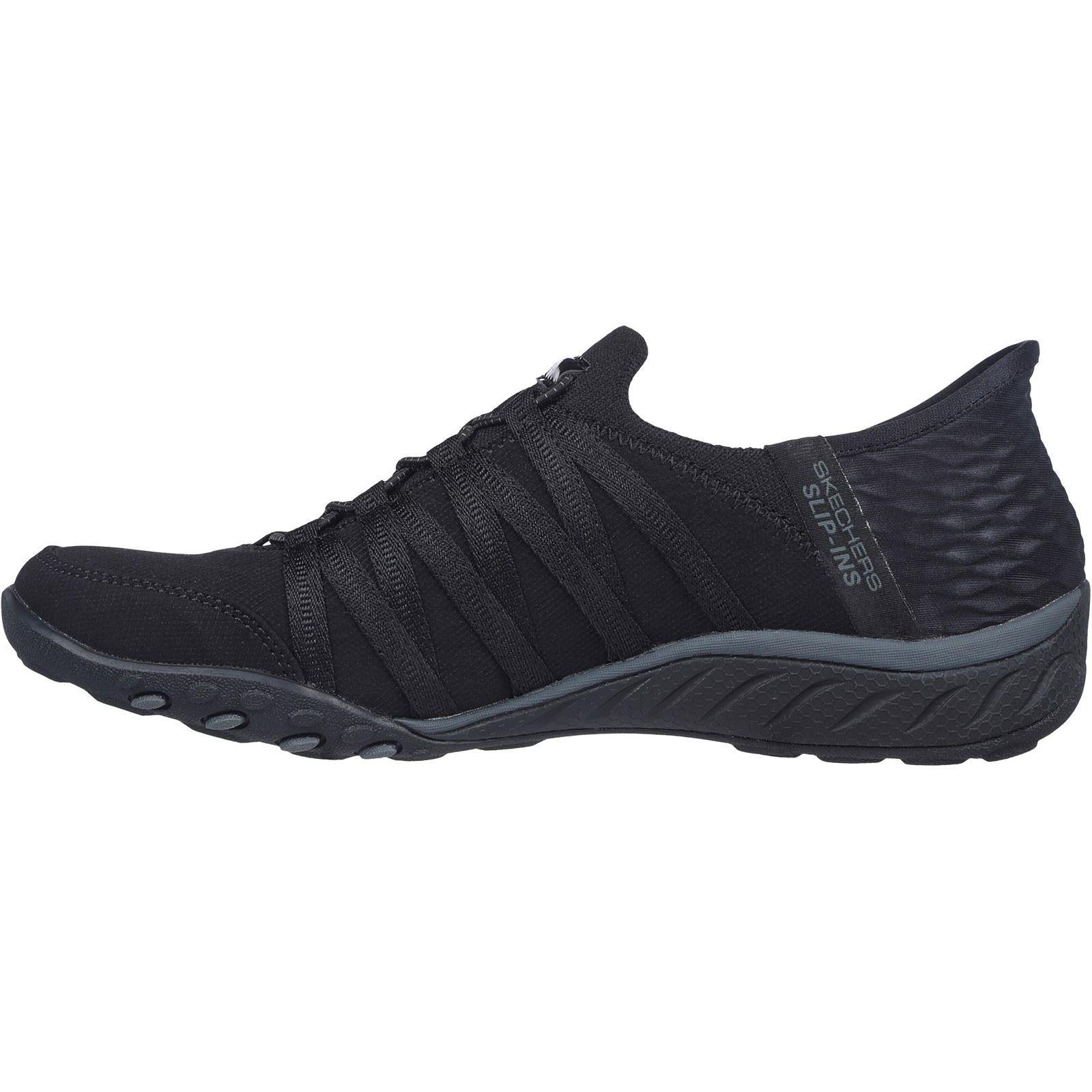 Women's Wide Fit Skechers 100593 Breathe Easy Roll Shoes - Image 3