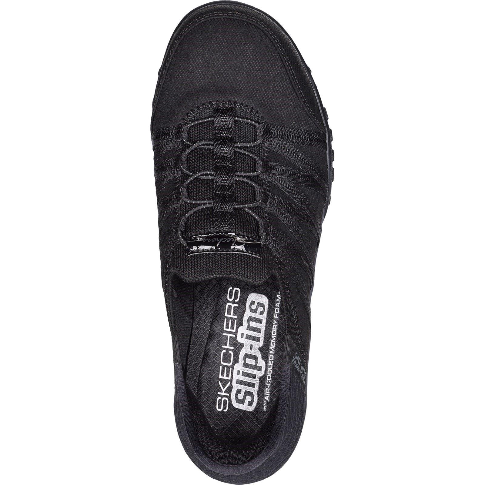 Women's Wide Fit Skechers 100593 Breathe Easy Roll Shoes - Image 4