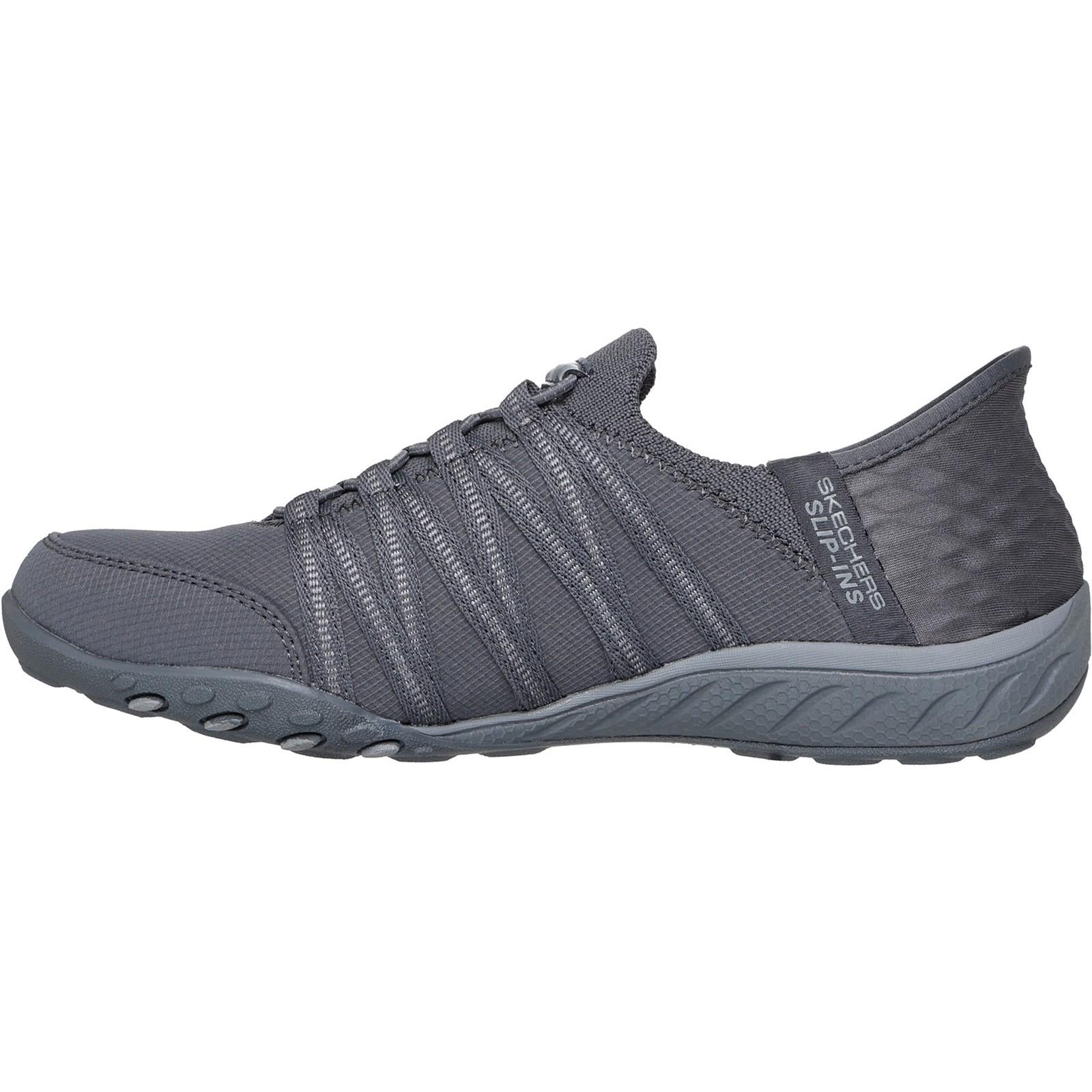 Women's Wide Fit Skechers 100593 Breathe Easy Roll Shoes - Image 6