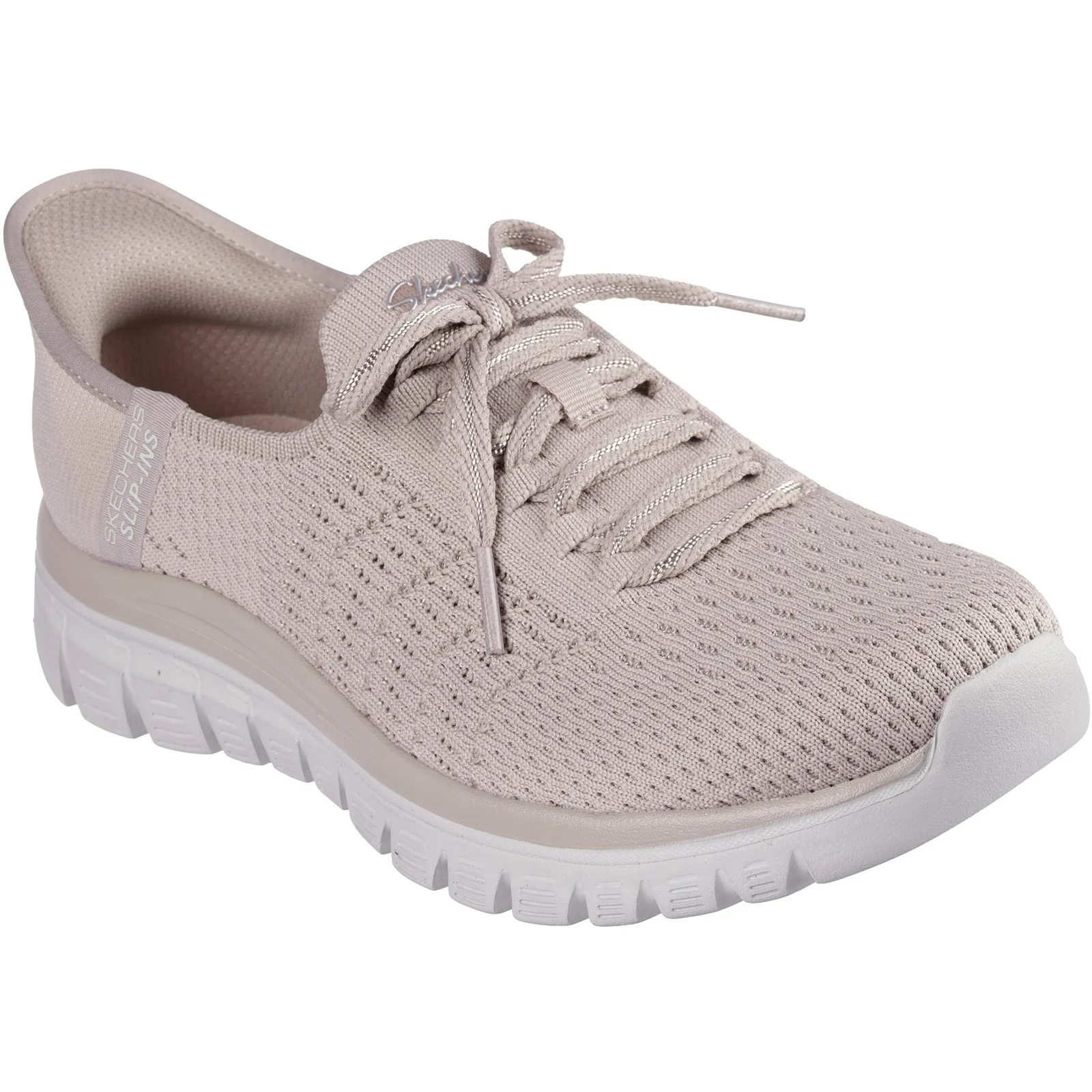Women's Wide Fit Skechers 100736 Slip-ins Graceful First Blush Trainers - Image 8