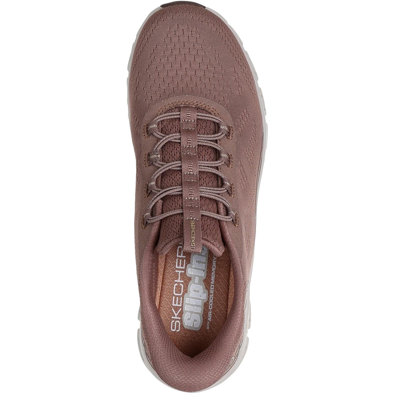 Women's Wide Fit Skechers 104750 Slip-ins Glide Step Elevate Amaze Trainers - Image 11
