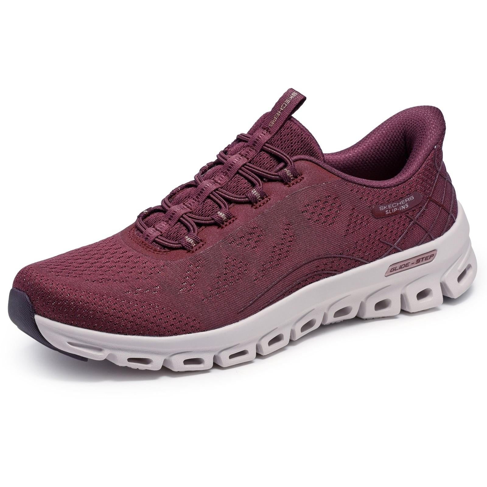 Women's Wide Fit Skechers 104750 Slip-ins Glide Step Elevate Amaze Trainers - Image 4