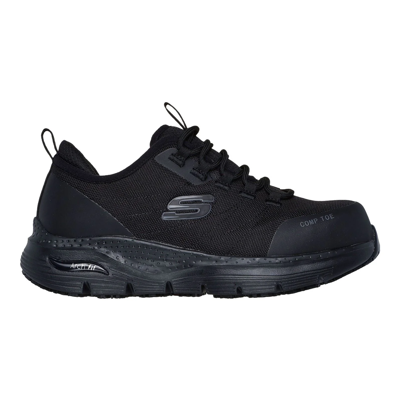 Women's Wide Fit Skechers 108075EC Arch Fit Sr Ebinal Safety Trainers - Image 2