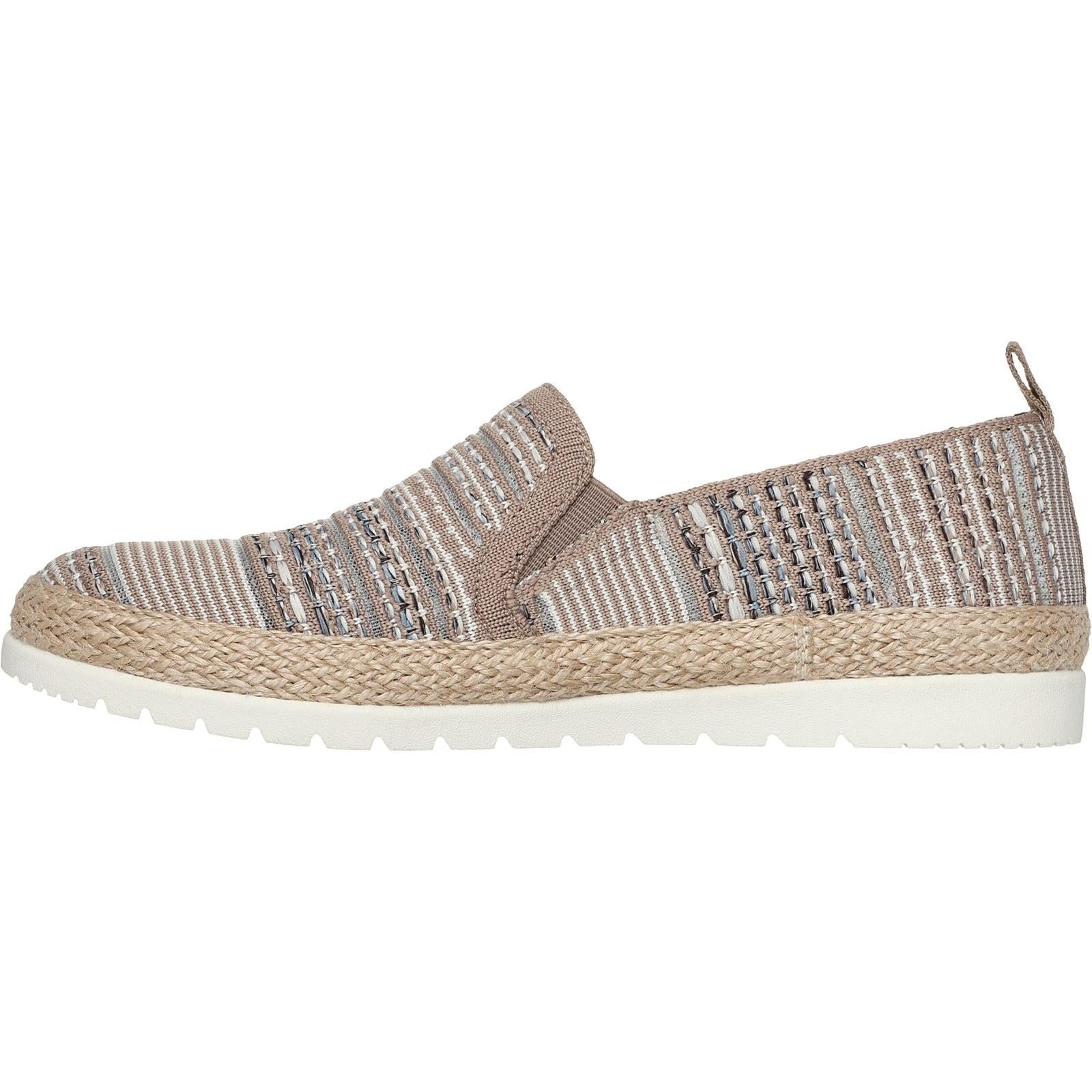 Women's Wide Fit Skechers 113982 Bobs Flexpadrille 3.0 Island Muse Espadrille Slippers - Image 11