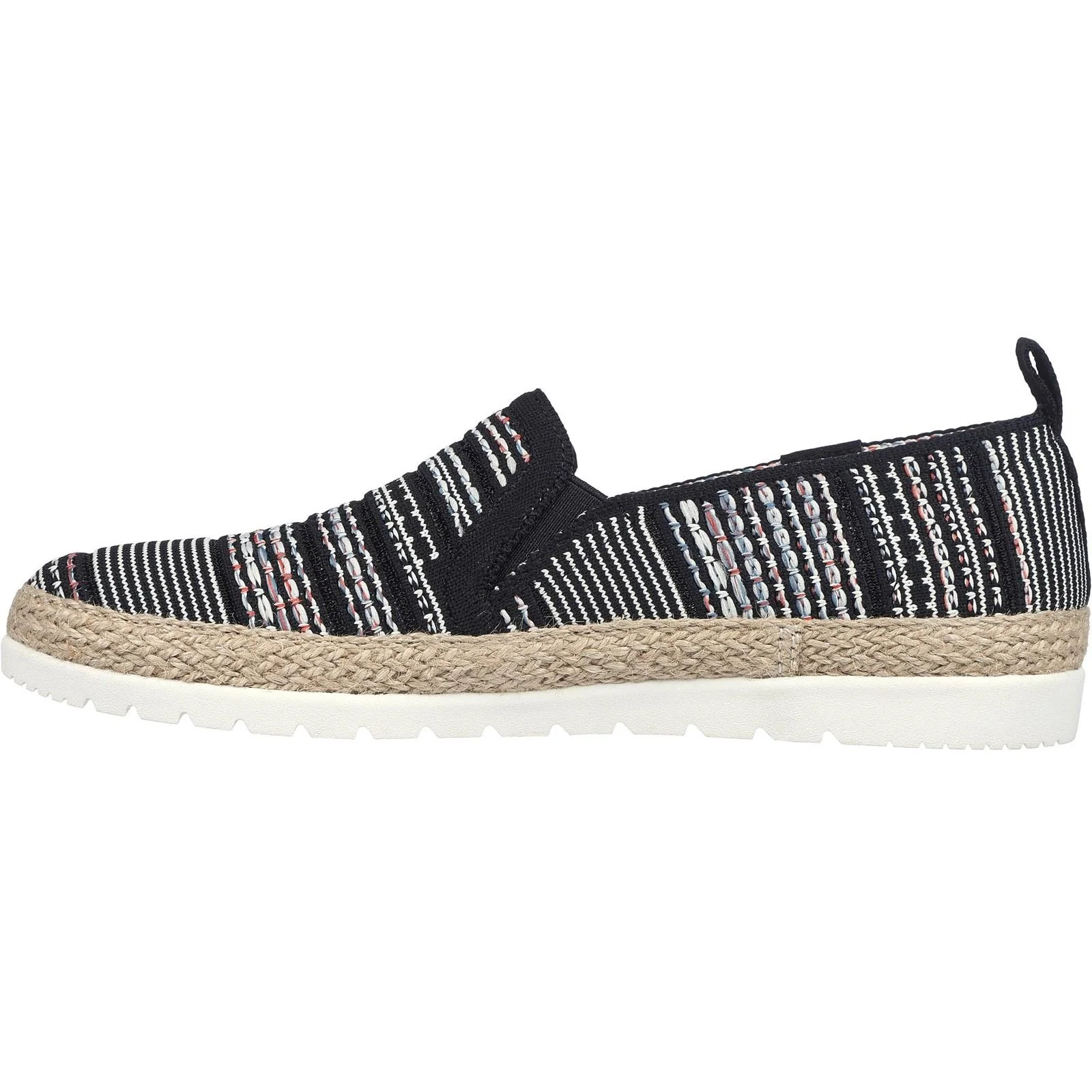 Women's Wide Fit Skechers 113982 Bobs Flexpadrille 3.0 Island Muse Espadrille Slippers - Image 4