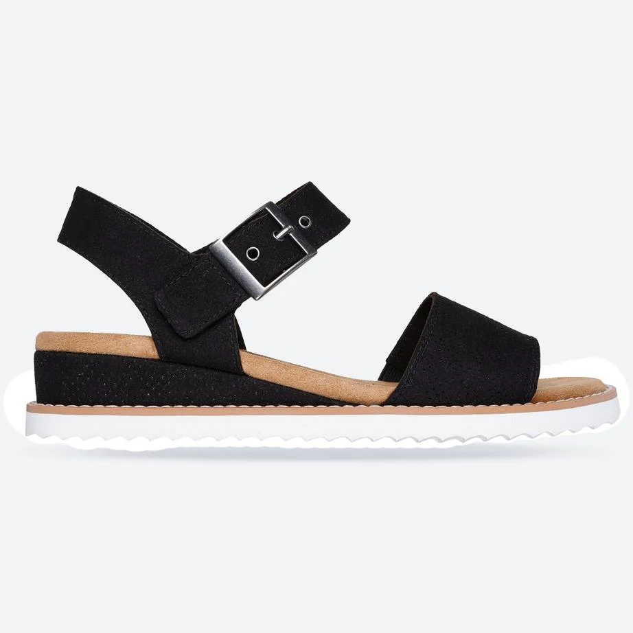 Women's Wide Fit Skechers 114147 Bobs Desert Kiss Serendipitous Sandals