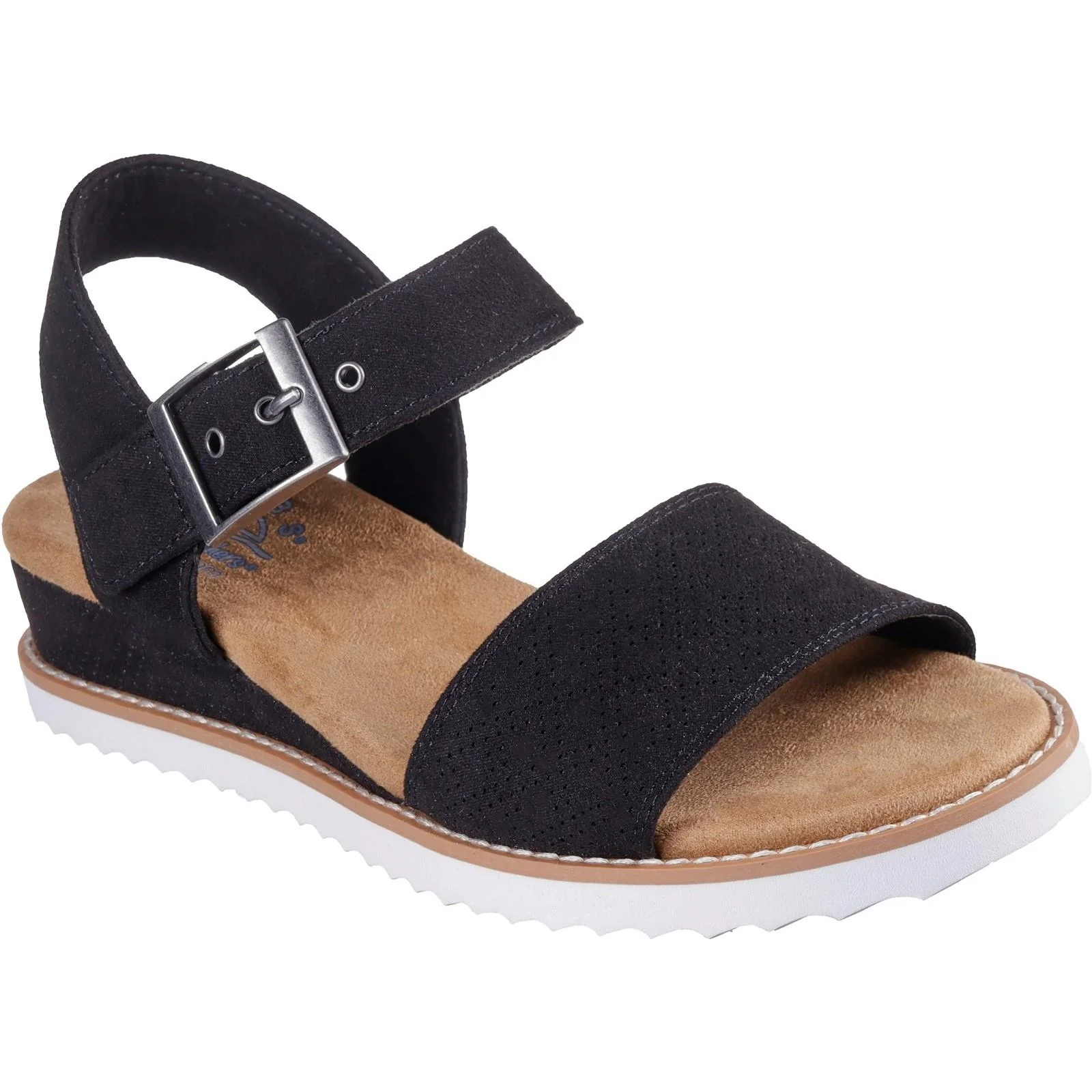 Women's Wide Fit Skechers 114147 Bobs Desert Kiss Serendipitous Sandals - Image 3