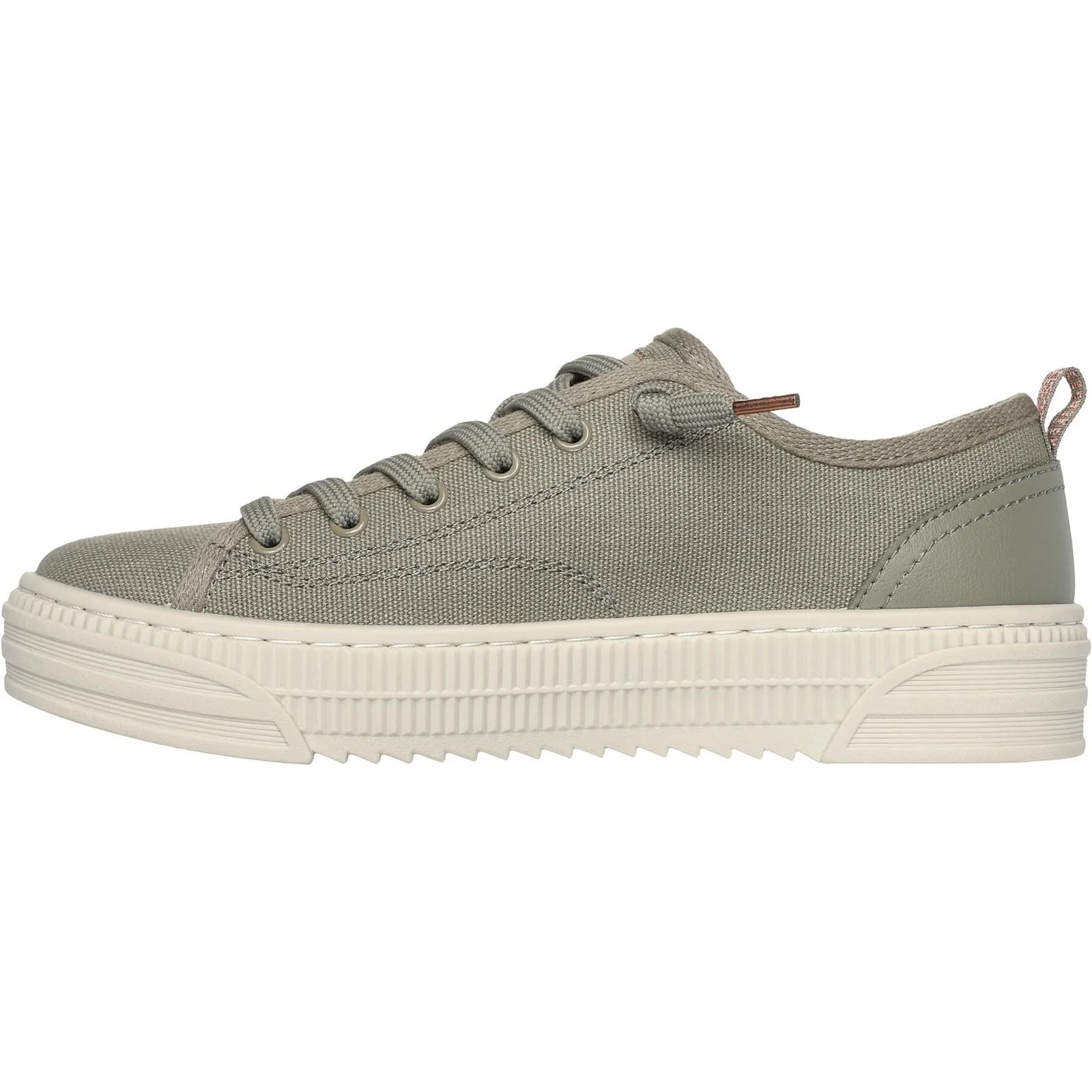 Women's Wide Fit Skechers 114640 Bobs Copa Canvas Shoes - Image 4