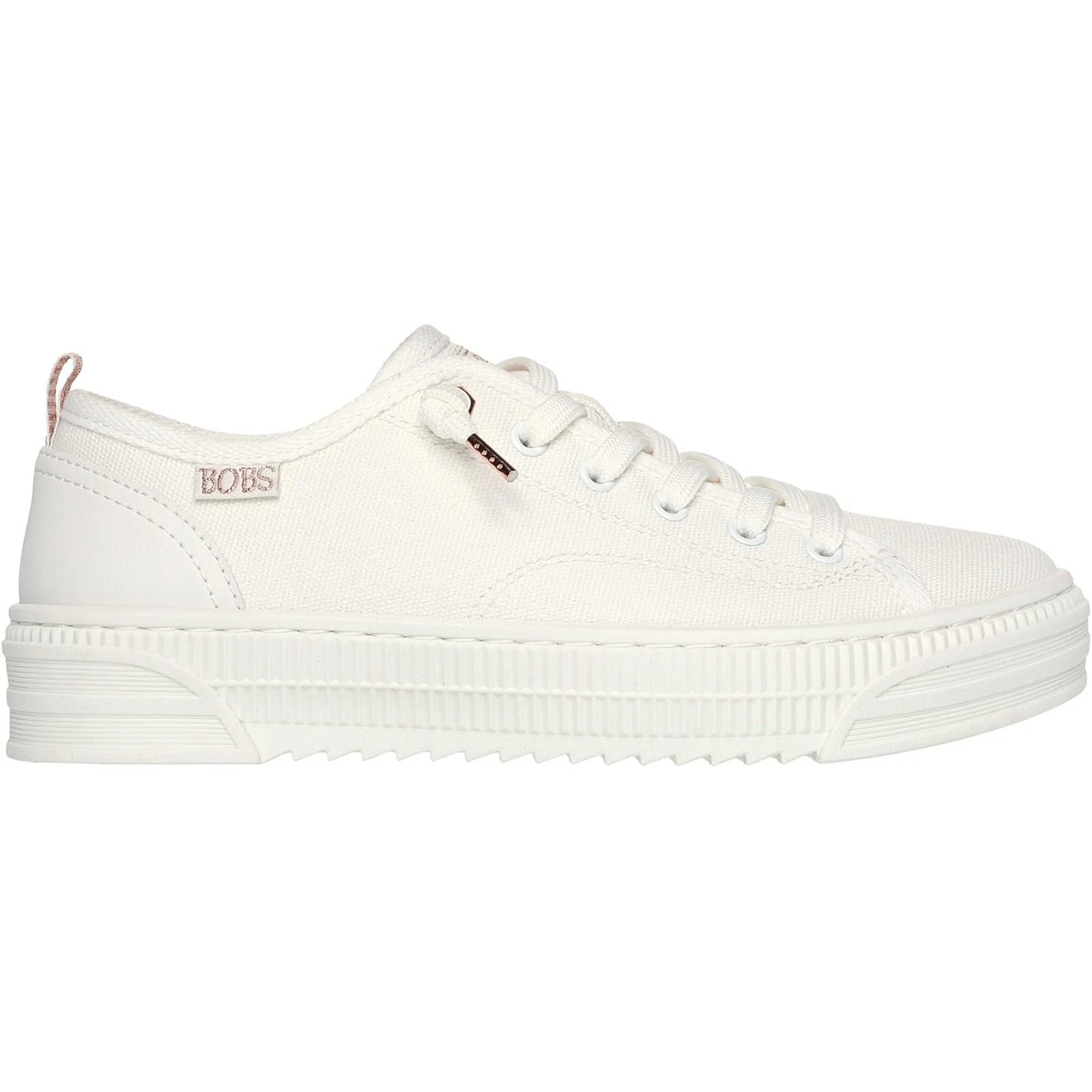 Women's Wide Fit Skechers 114640 Bobs Copa Canvas Shoes - Image 7